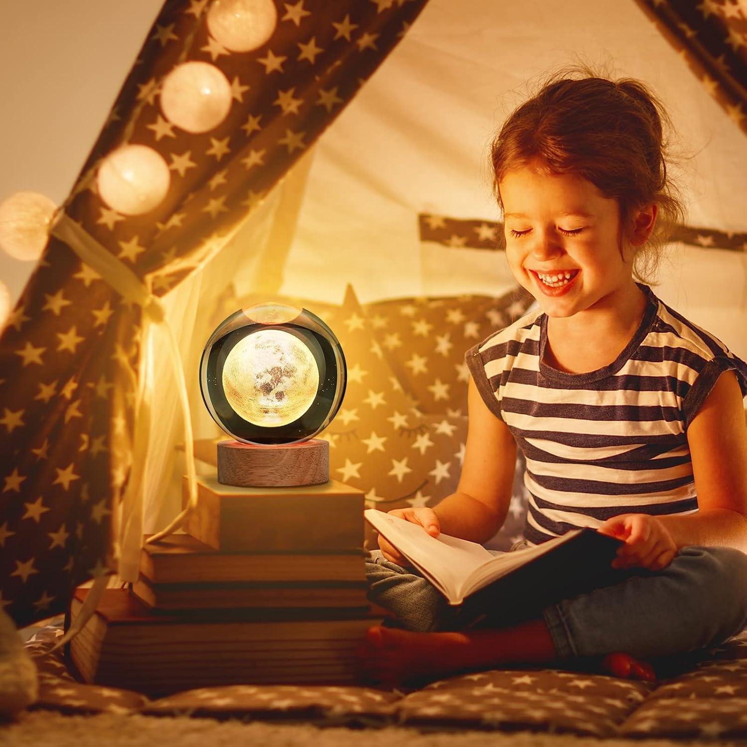 Lámpara de Luna 3D Balkwan con Control Remoto y 16 Colores