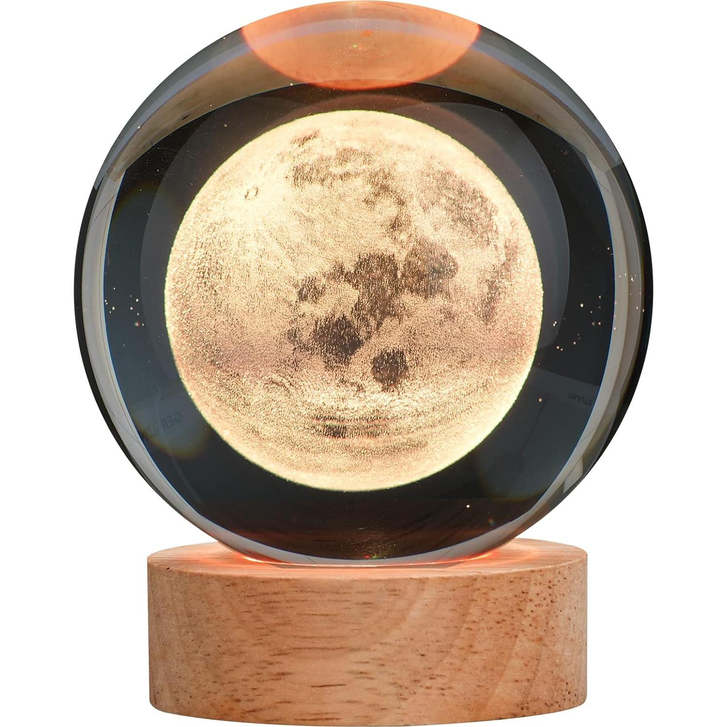 Lámpara de Luna 3D Balkwan con Control Remoto y 16 Colores