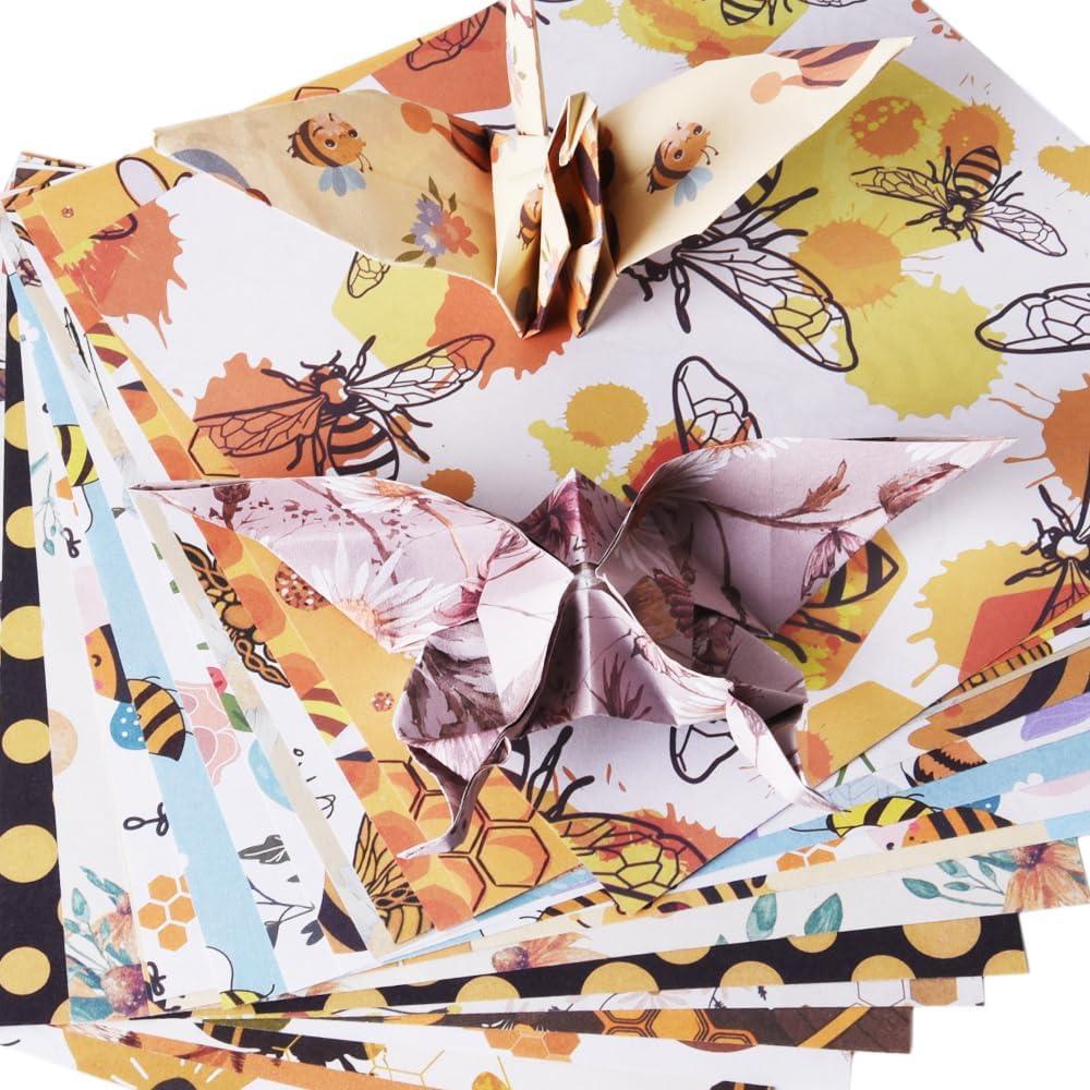 Kit de Papel de Origami Doble Cara 100 Hojas 15x15cm Mifuner