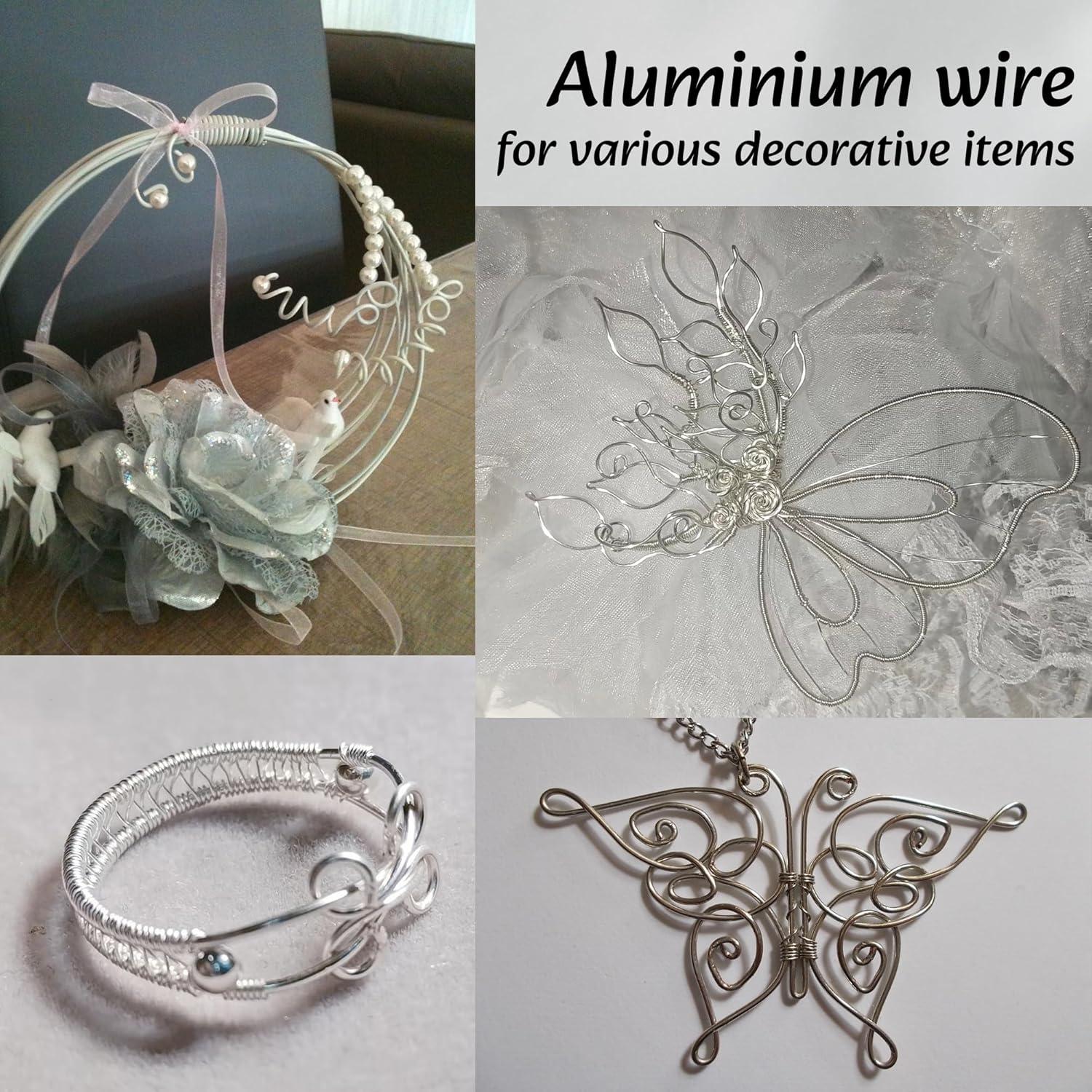 Alambre de Artesanía de Aluminio Krastmon 10m Negro 18 Agujas