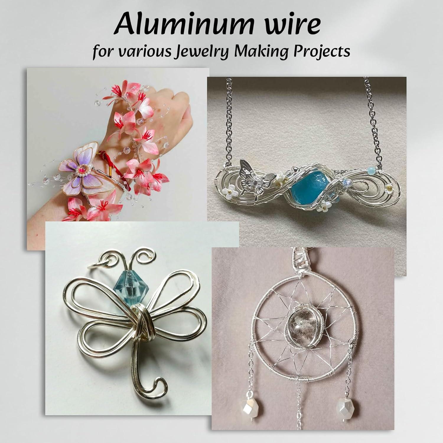 Alambre de Artesanía de Aluminio Krastmon 10m Negro 18 Agujas