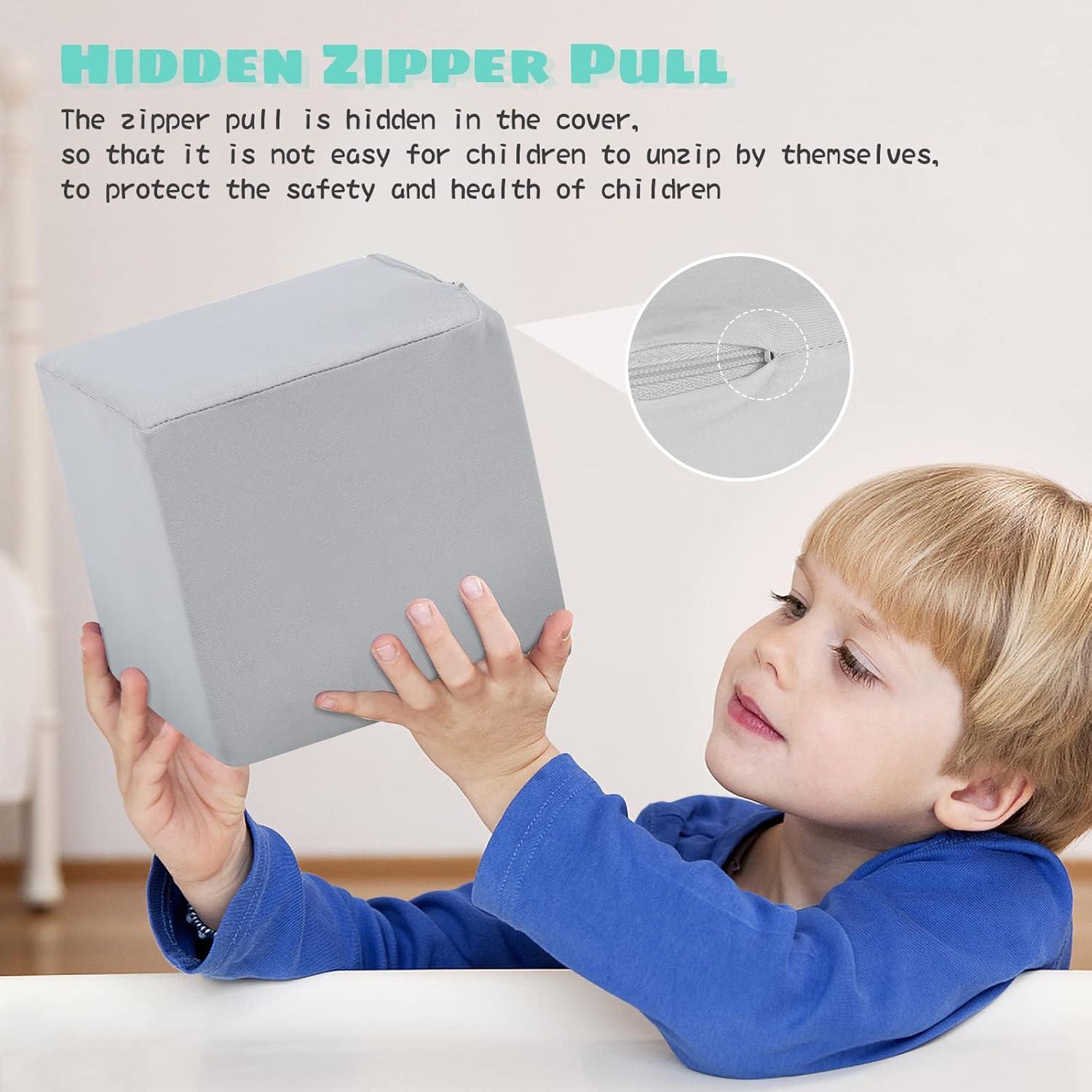 Bloques de Espuma Suave TRENDBOX 6 Pcs 13.97 cm Gris/Azul