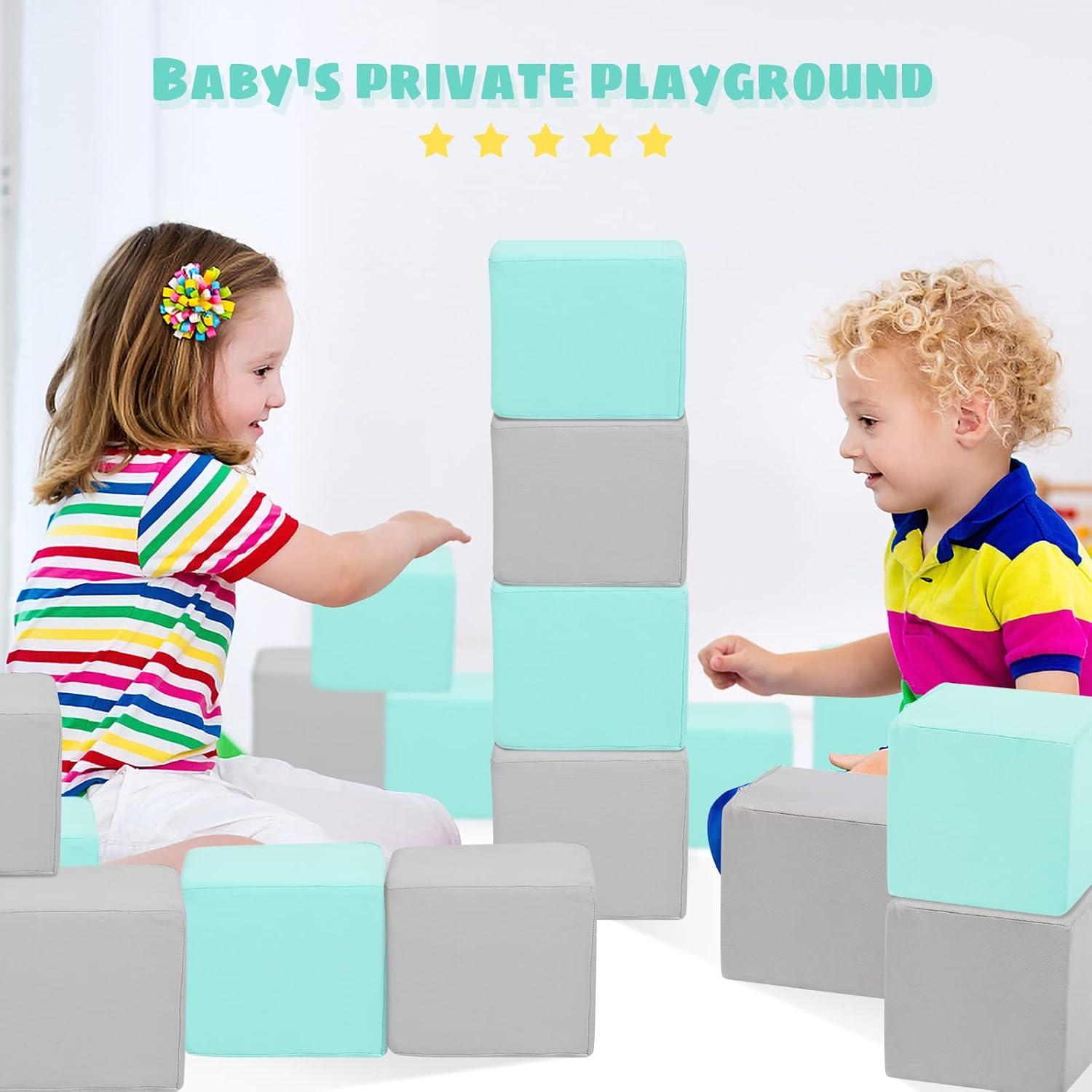 Bloques de Espuma Suave TRENDBOX 6 Pcs 13.97 cm Gris/Azul