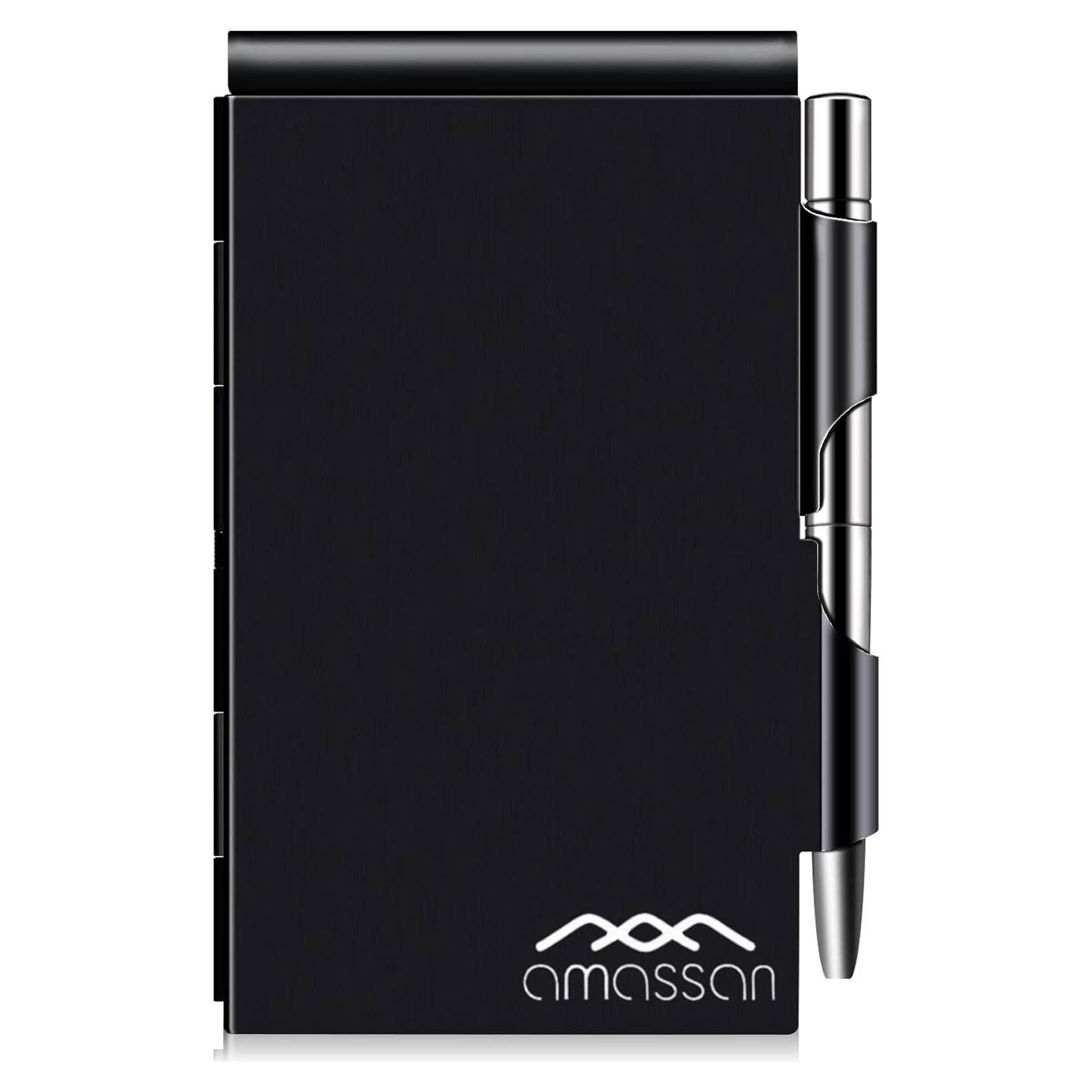 Cuaderno Mini de Metal Amassan con Bolígrafo y 60 Páginas