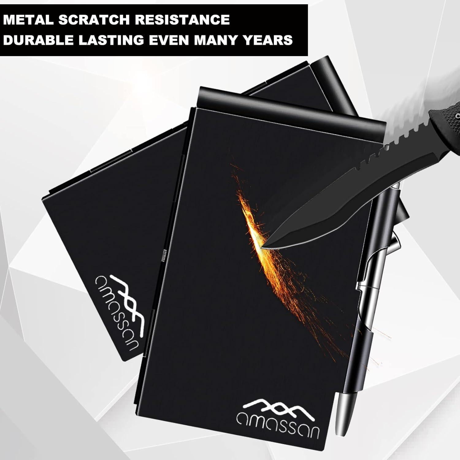 Cuaderno Mini de Metal Amassan con Bolígrafo y 60 Páginas