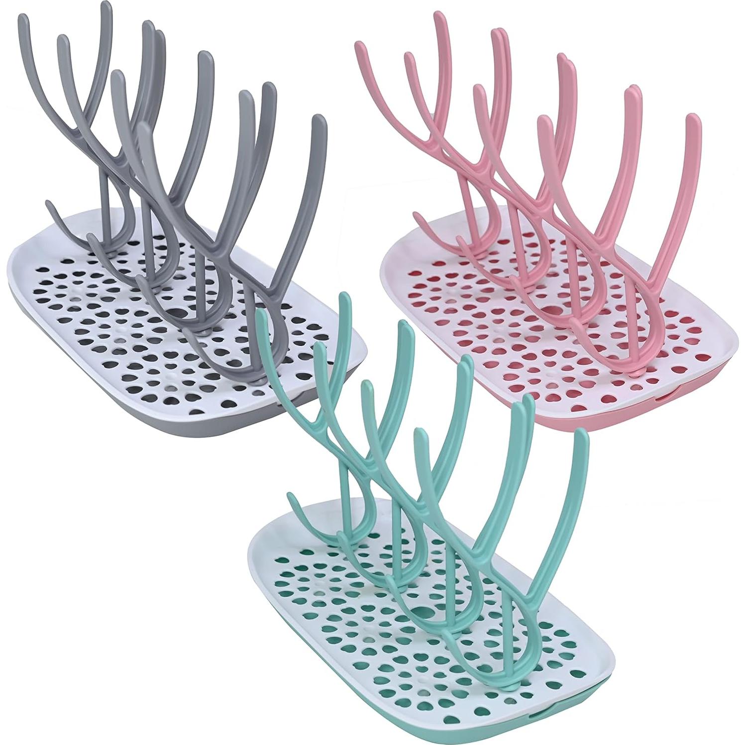 Soporte Secado Biberones ToeZee Aqua - Ahorra Espacio, 12 Biberones