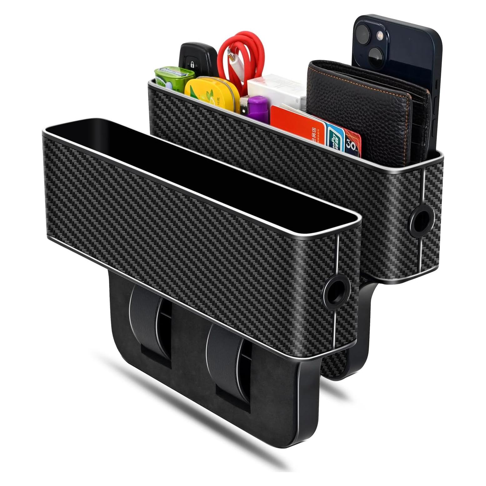 Organizador de Asiento de Auto Jiaji CB-1 - 2 Piezas Fibra de Carbono