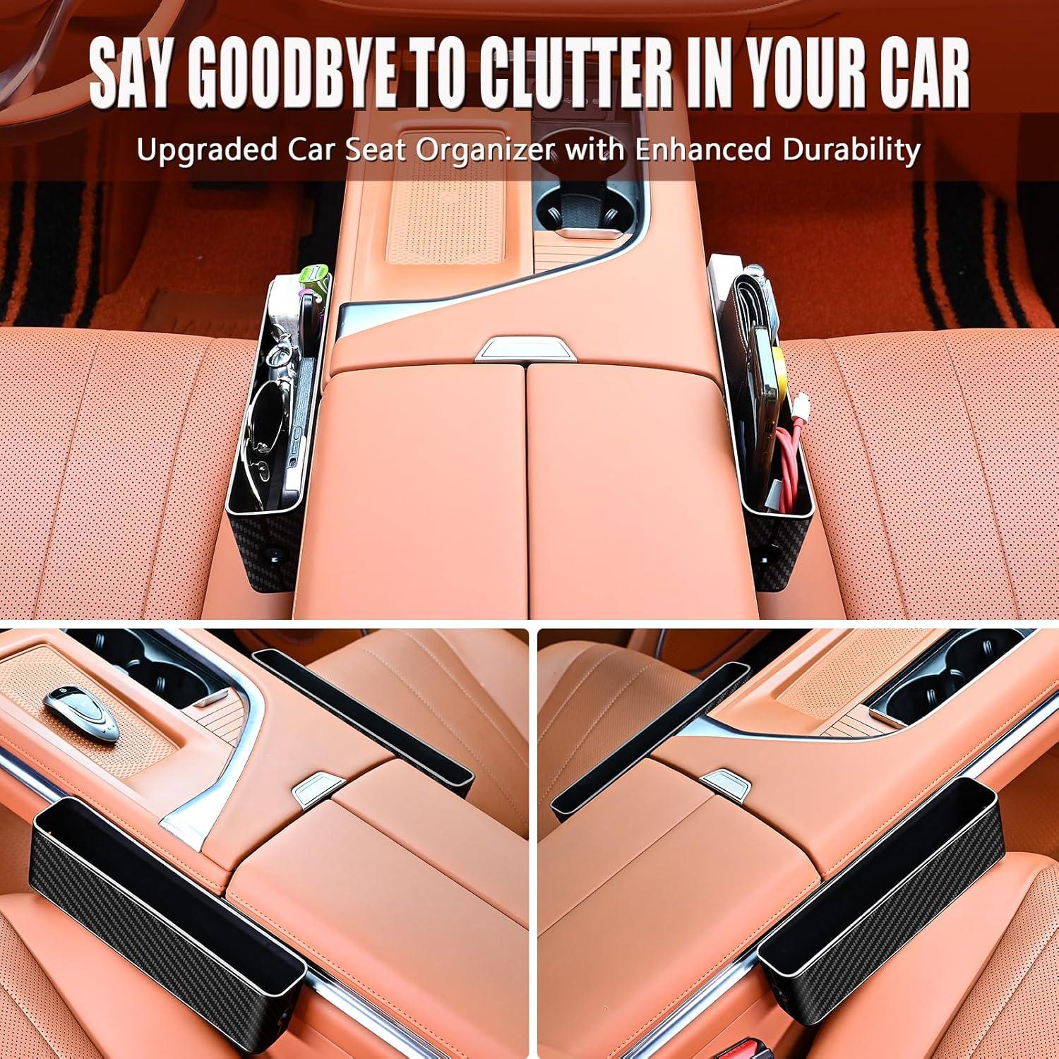 Organizador de Asiento de Auto Jiaji CB-1 - 2 Piezas Fibra de Carbono