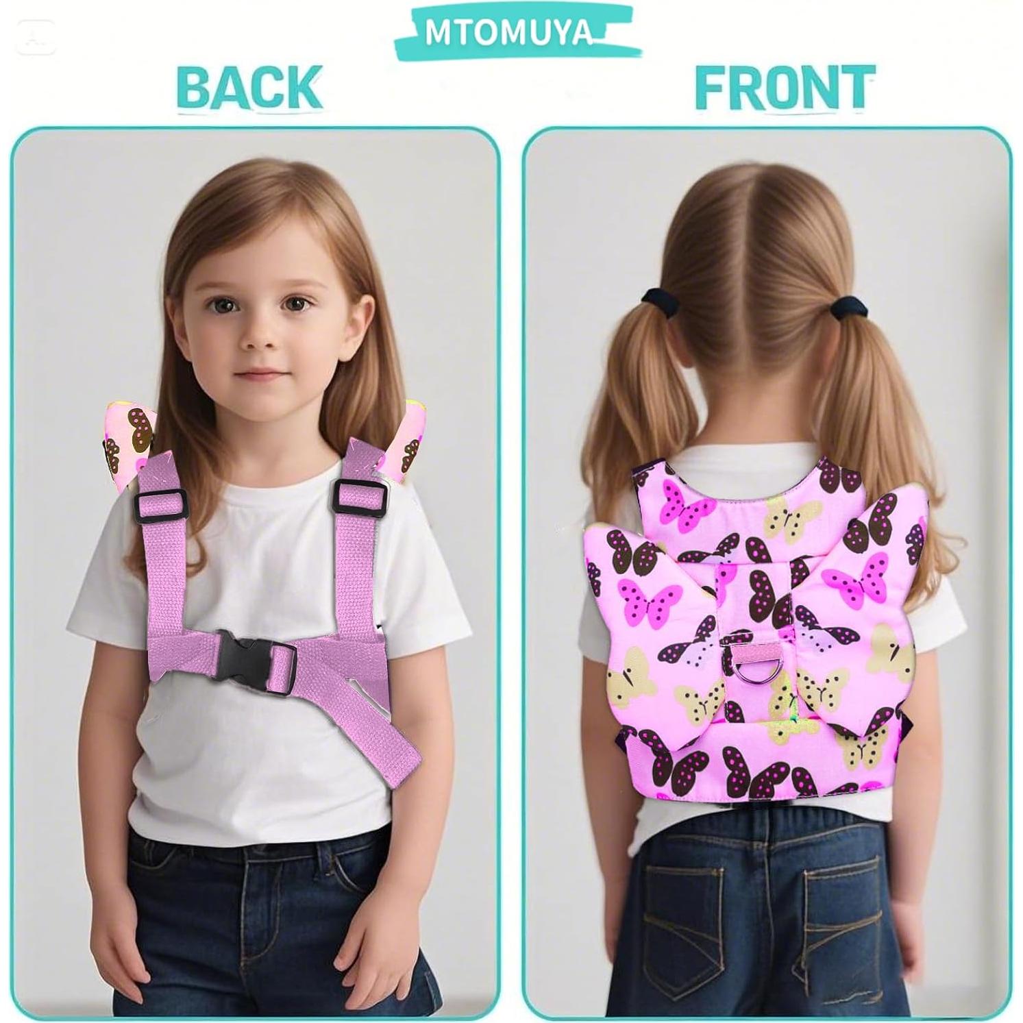 Arnés Antipérdida para Niños MTOMUYA Rosa Ajustable 1-5 Años
