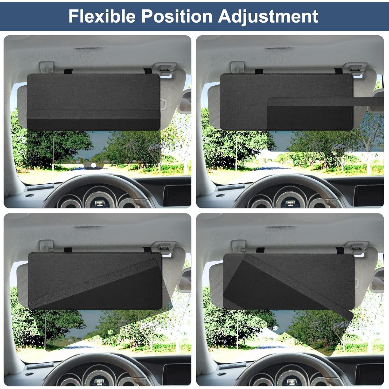 Extensor de Visera Solar NAZZO Negro, Anti-Deslumbrante, Universal