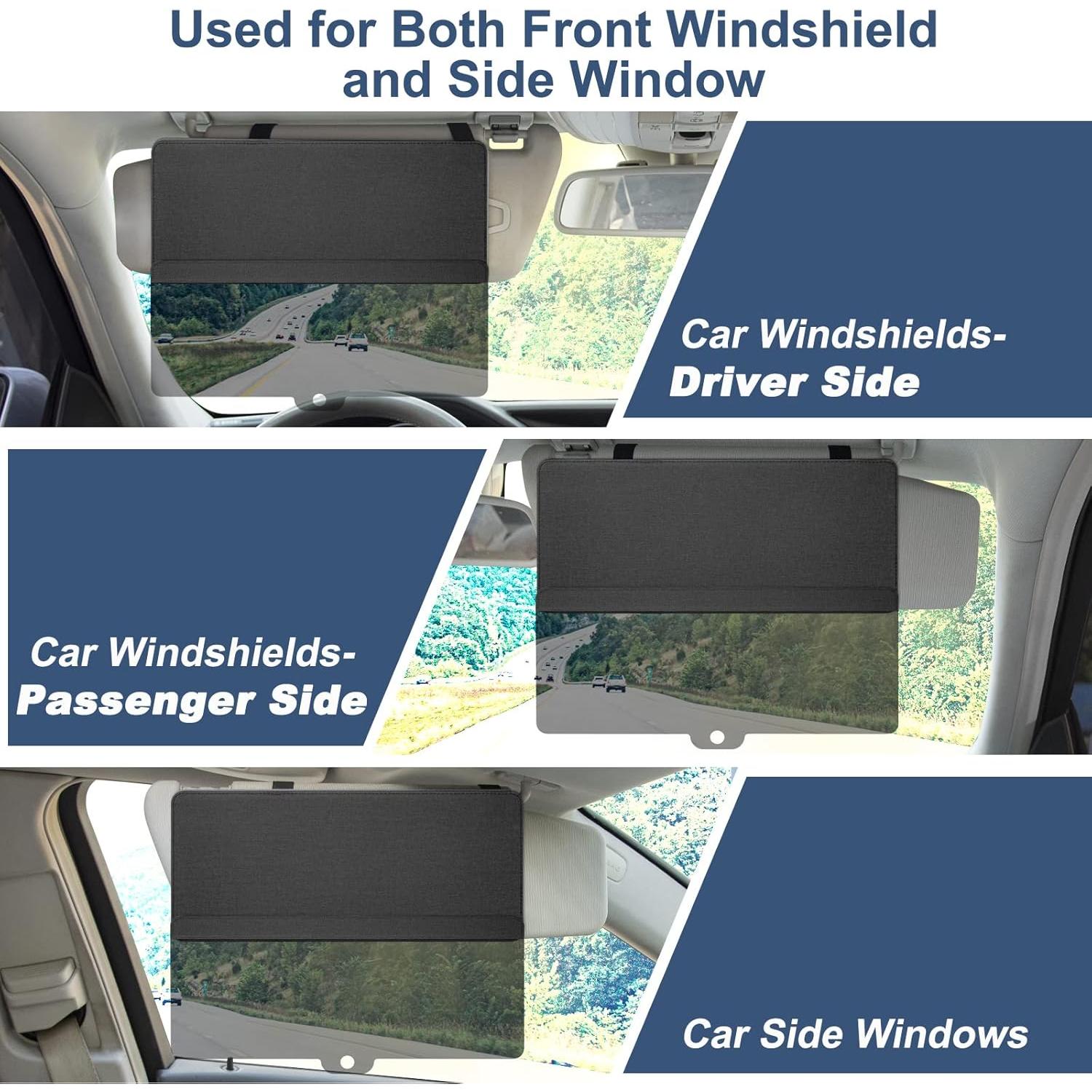 Extensor de Visera Solar NAZZO Negro, Anti-Deslumbrante, Universal