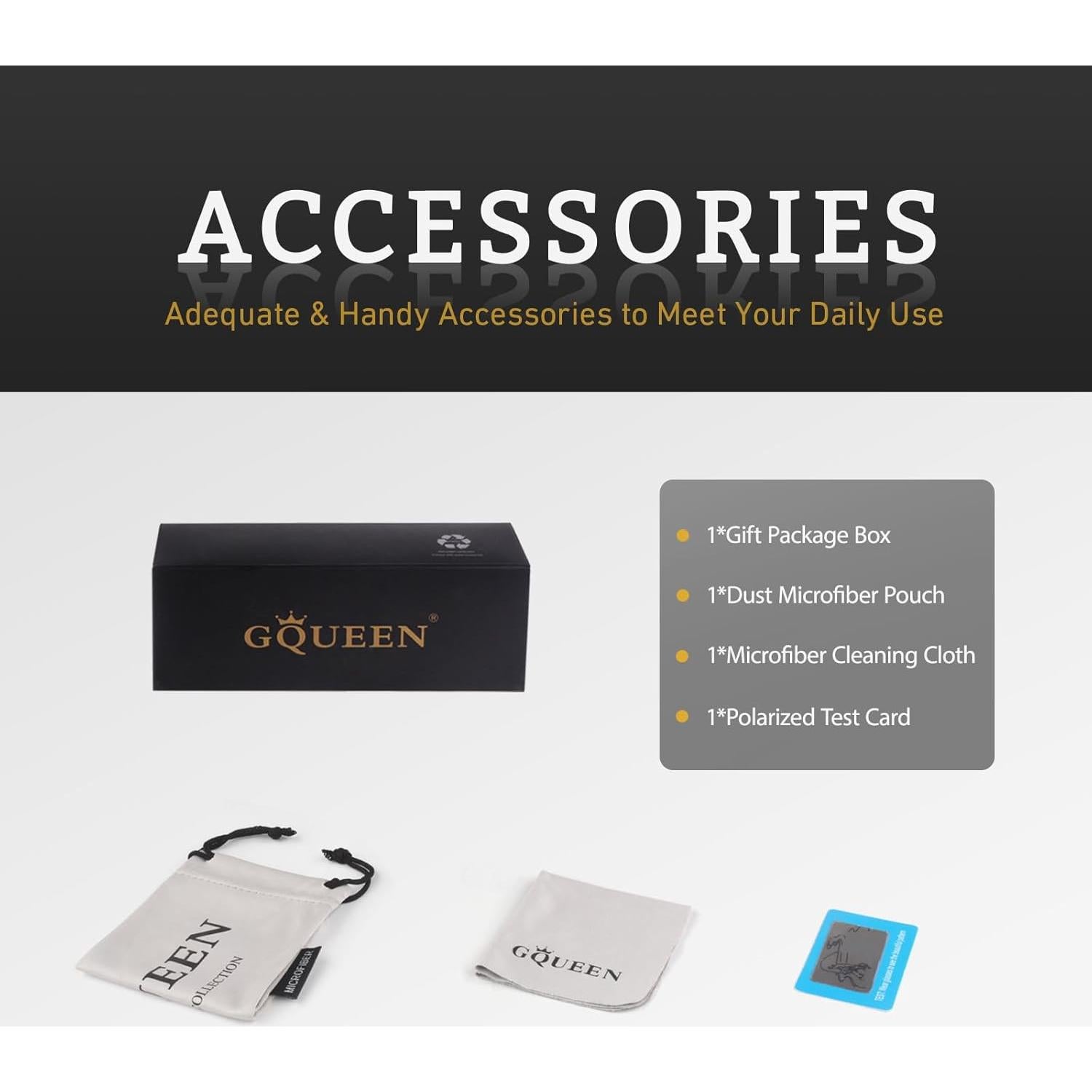 Gafas de Sol GQUEEN Ojo de Gato Polarizadas UV400 Montura Dorada