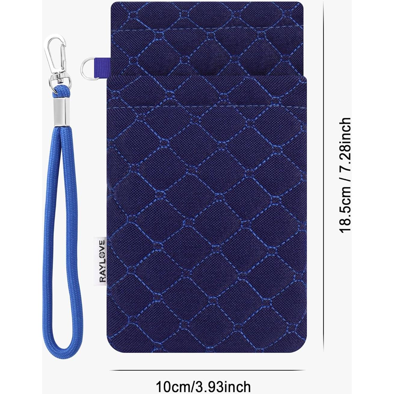 Estuche Doble para Gafas WAWOHERRNS Azul - Viaje Suave 2 Pares