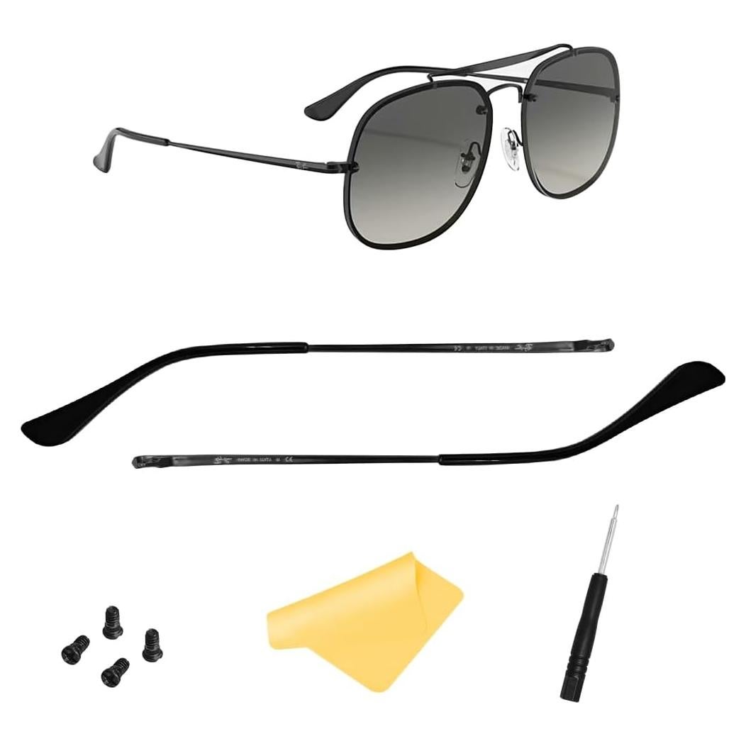 Brazos de Templo de Reemplazo Ray-Ban RX6489 140mm Negro