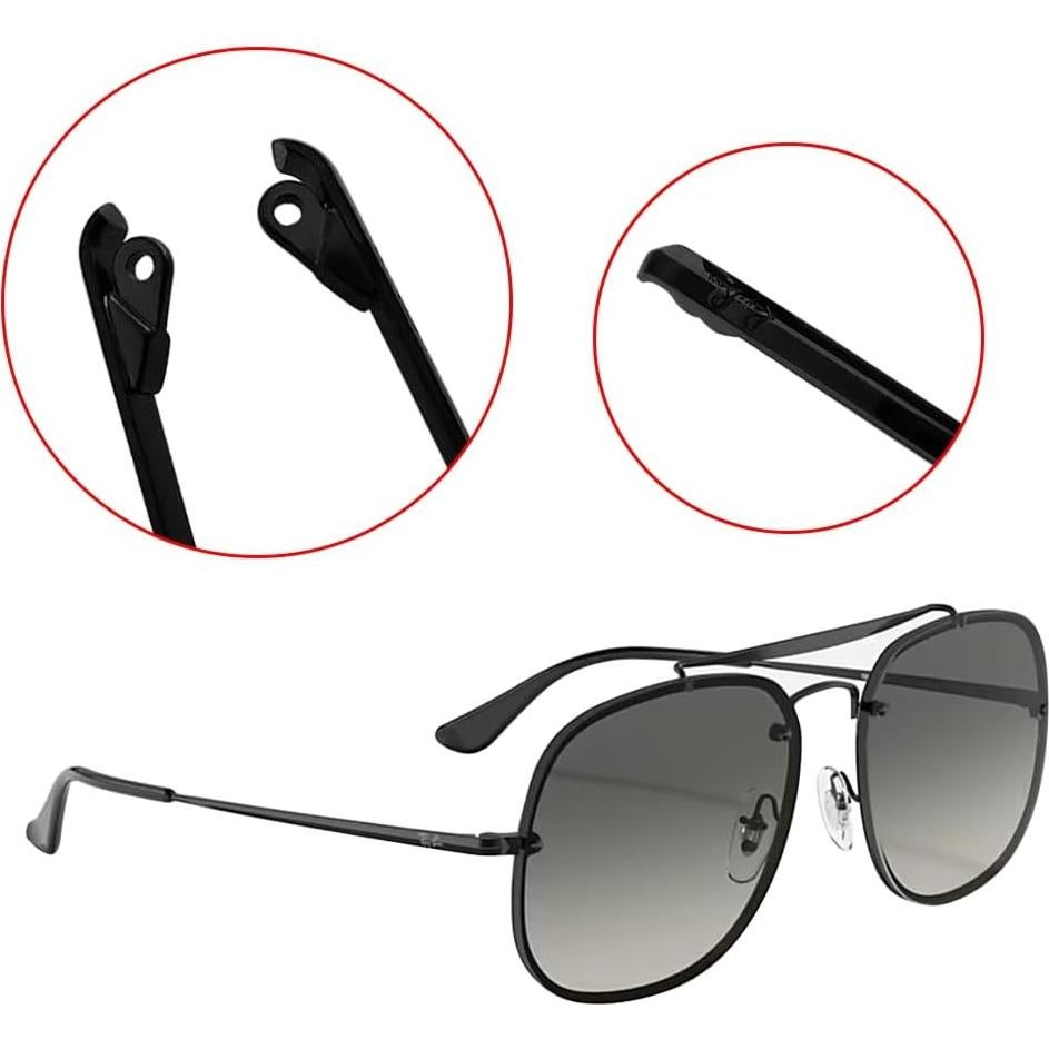 Brazos de Templo de Reemplazo Ray-Ban RX6489 140mm Negro