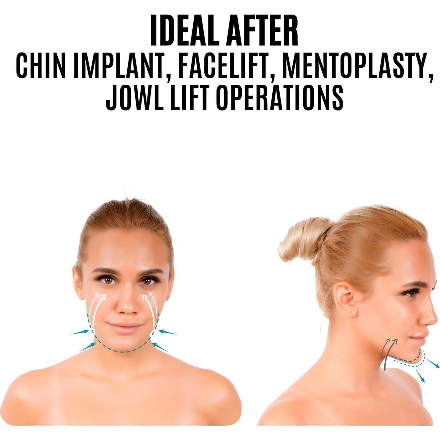 Prenda de Compresión Facial INVERA para Recuperación Postquirúrgica