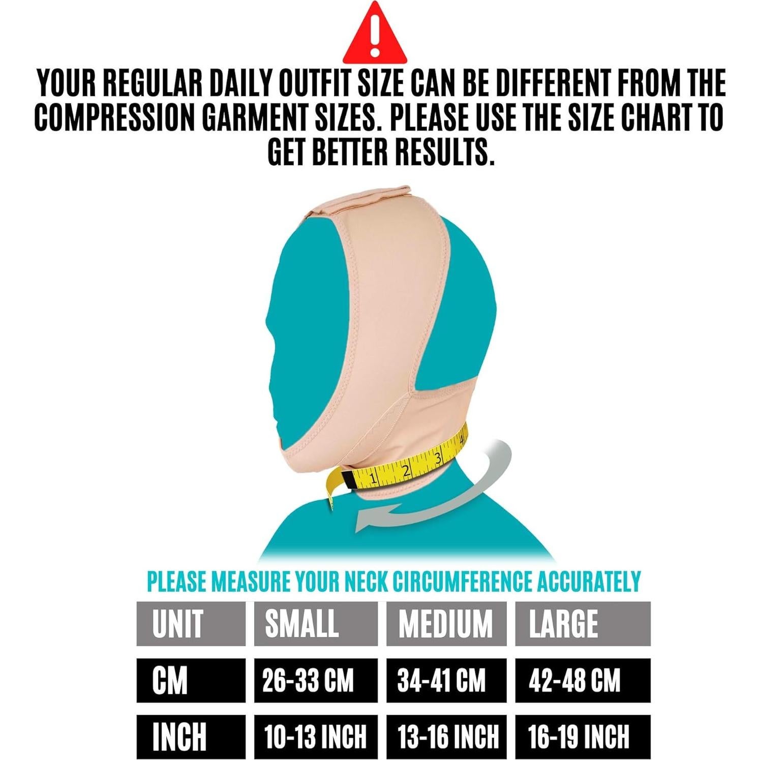 Prenda de Compresión Facial INVERA para Recuperación Postquirúrgica