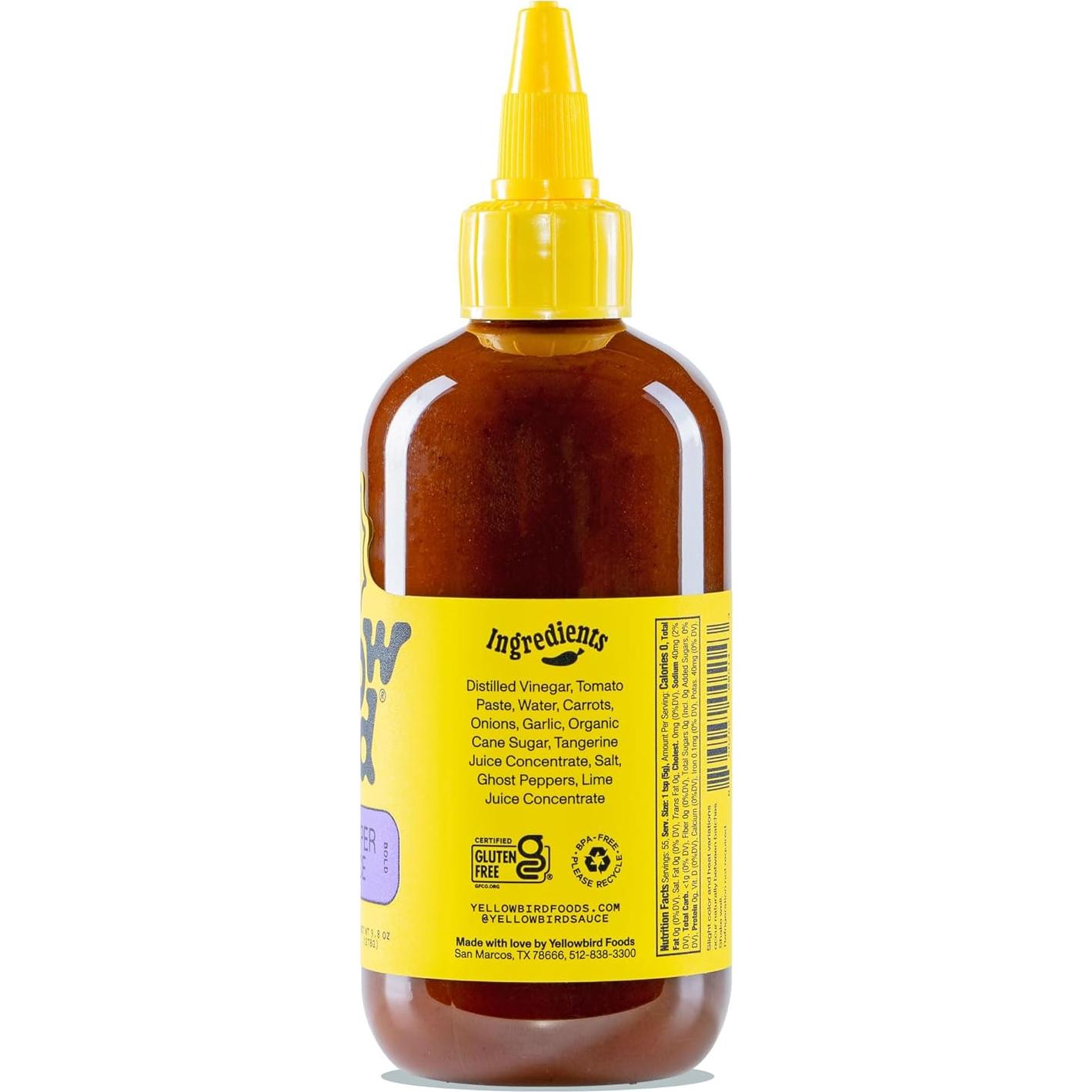 Salsa Picante Yellowbird de Pimiento Fantasma 277g - Vegana