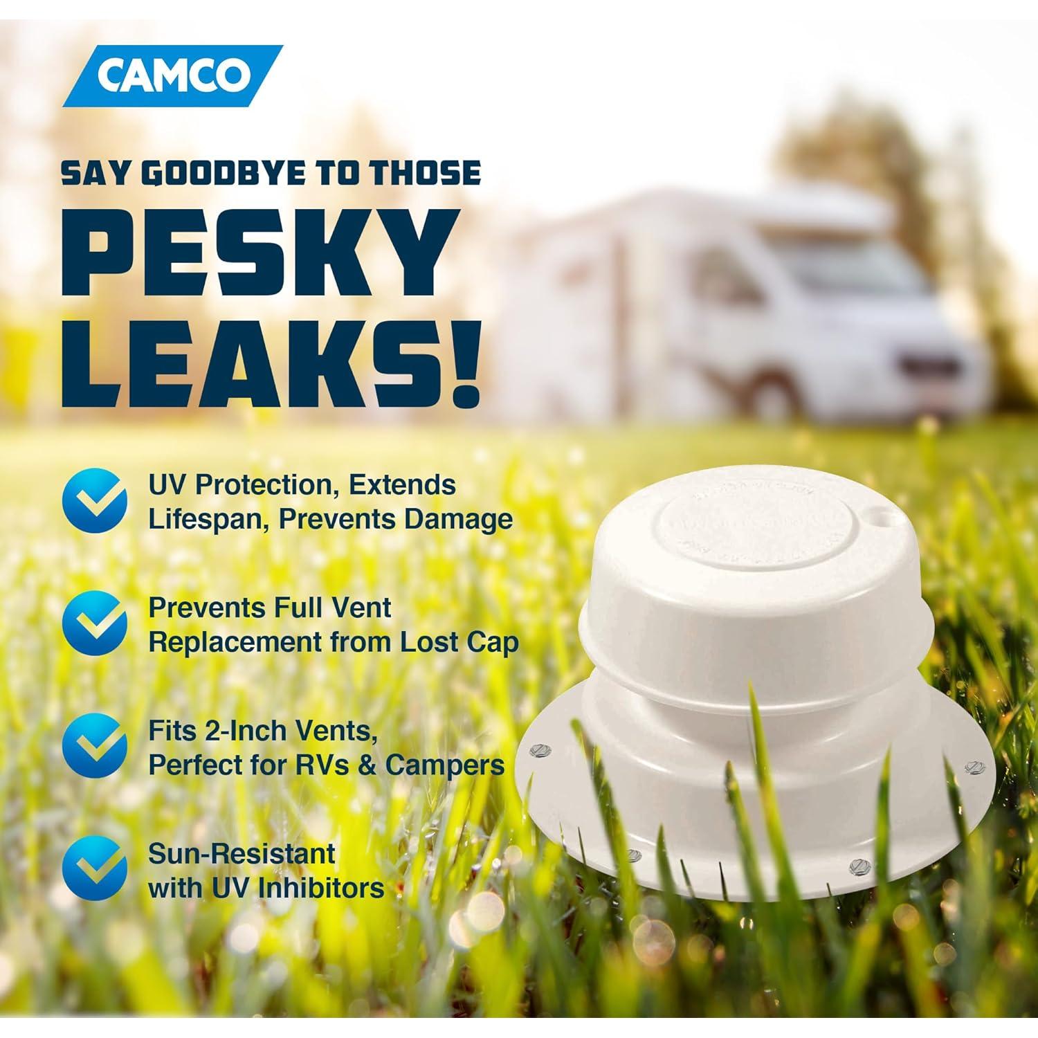 Tapa de Ventilación de Plomería Camco 40034 Blanca 5.08 cm