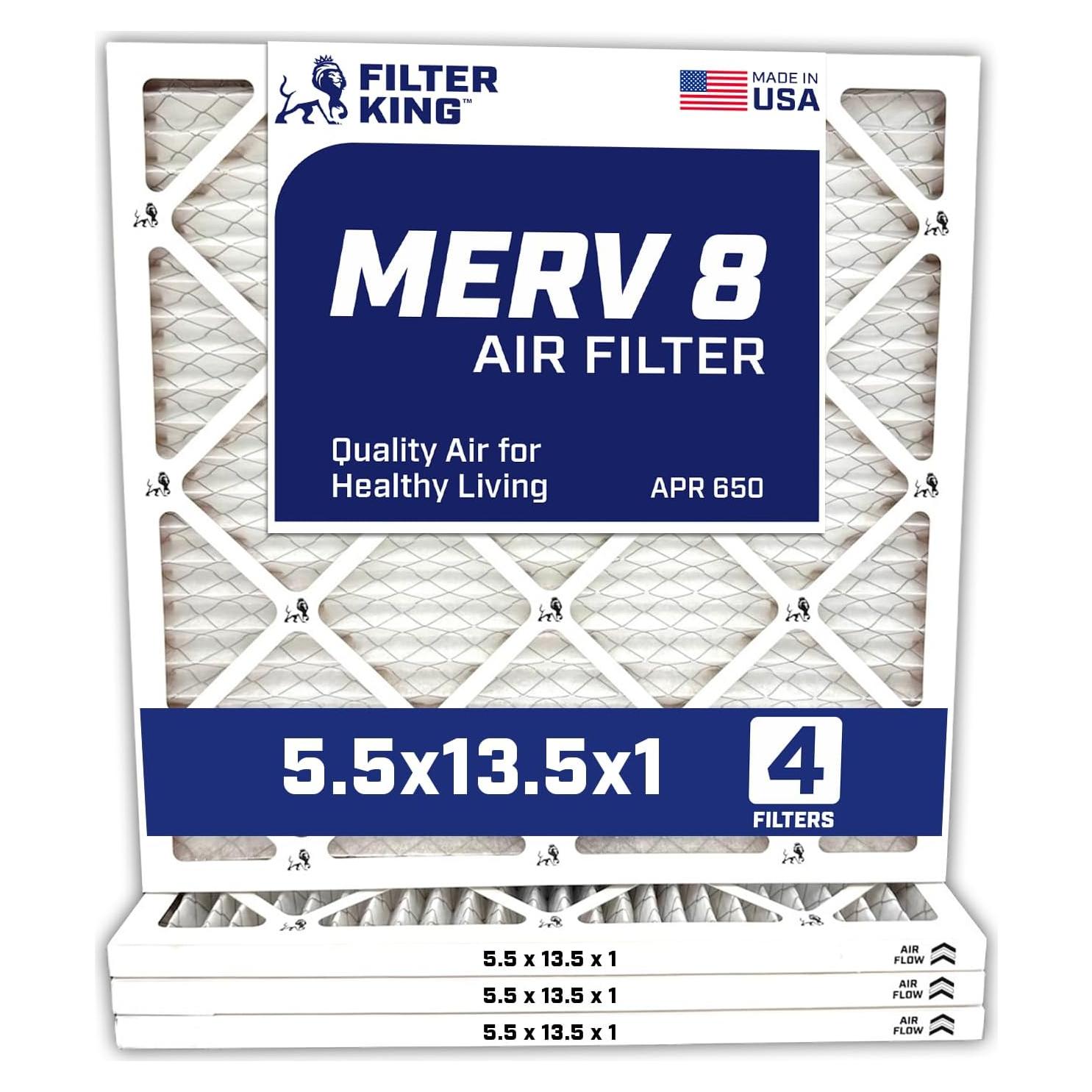 Filtro de Aire Filtro Rey MERV 8 5.5x13.5x1 cm 4-Pack