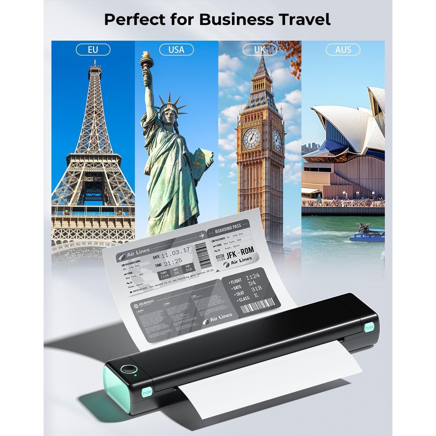 Impresora Portátil Phomemo M08F Bluetooth Sin Tinta 21.6x27.9cm