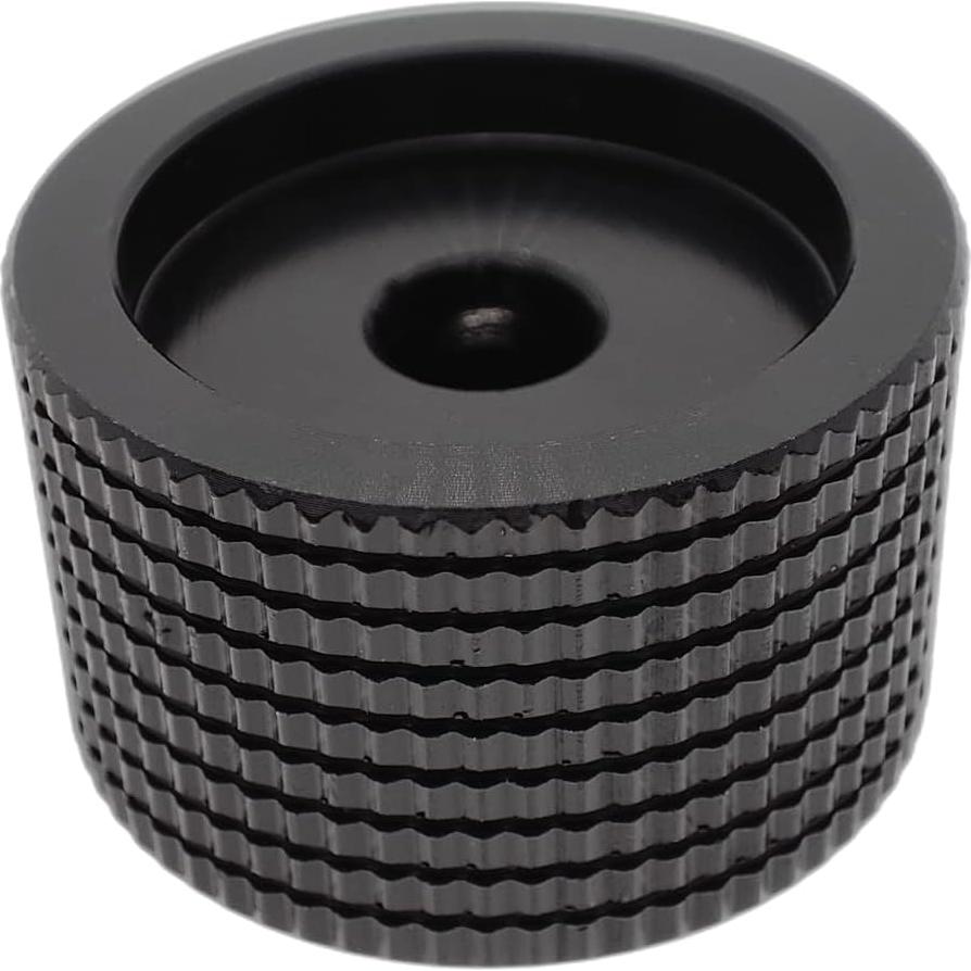 Paquete de 2 Perillas de Control de Aluminio Szliyands Negro