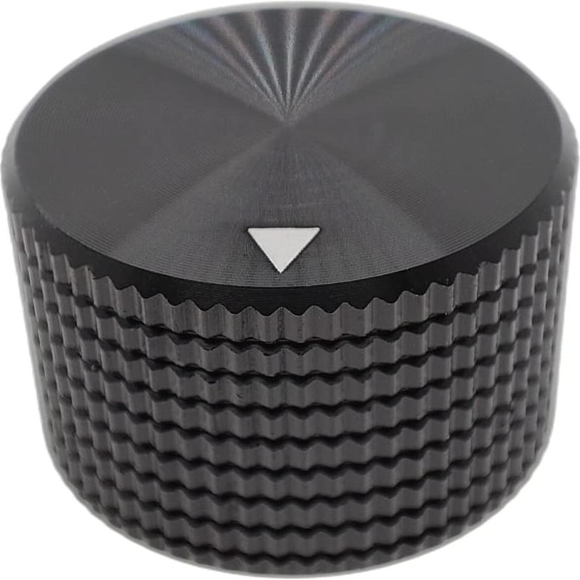 Paquete de 2 Perillas de Control de Aluminio Szliyands Negro