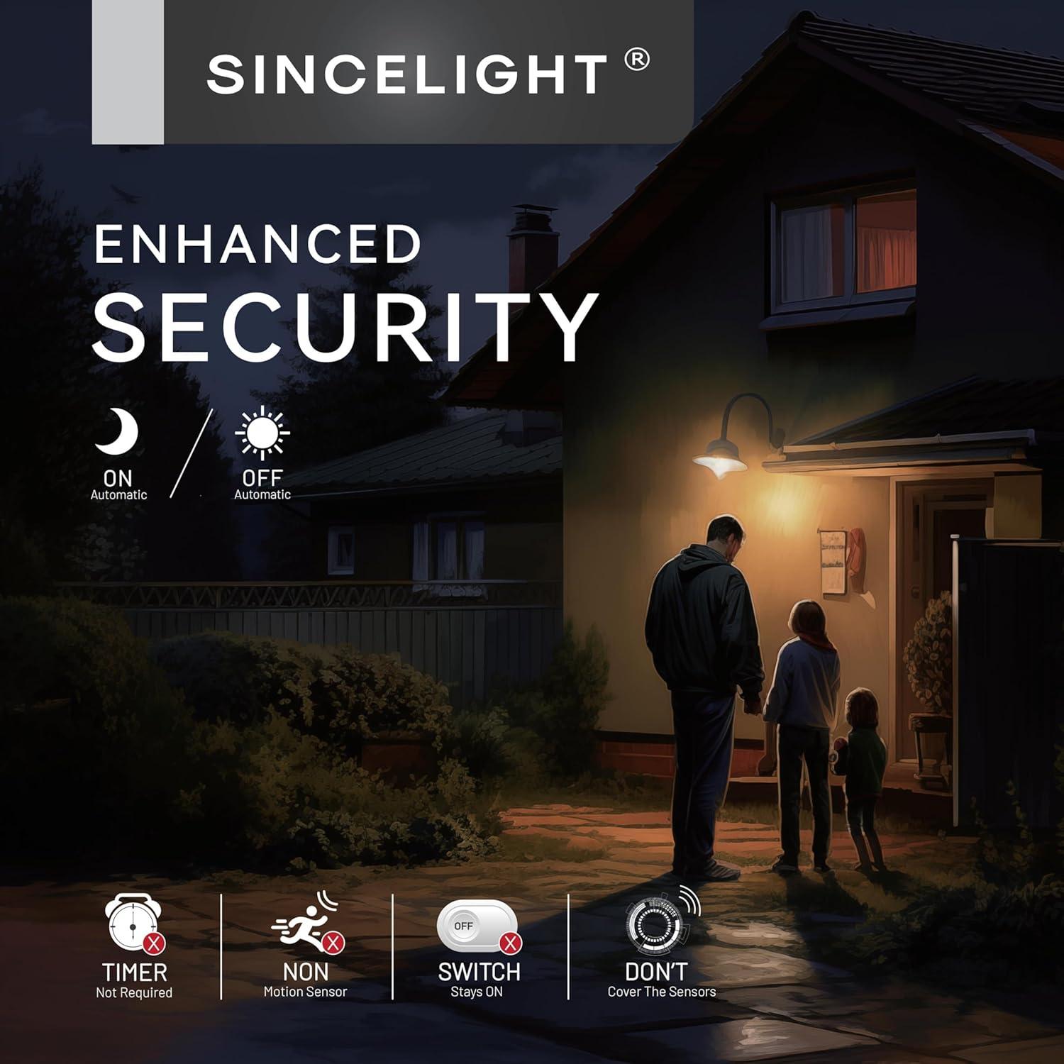 Bombilla LED SINCELIGHT E26 9W Doble Sensor Luz Diurna - Paquete de 2