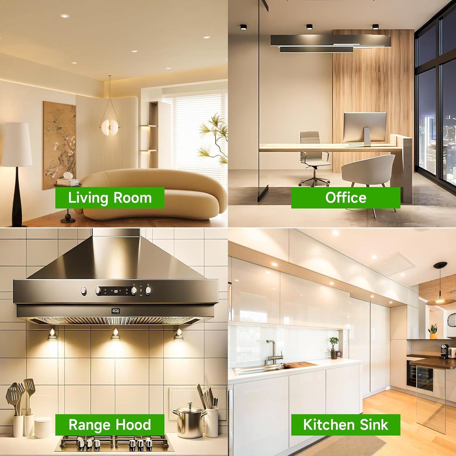 Bombillas LED GU10 TJOY 4W 300LM 2700K Blanco Cálido Paquete 6