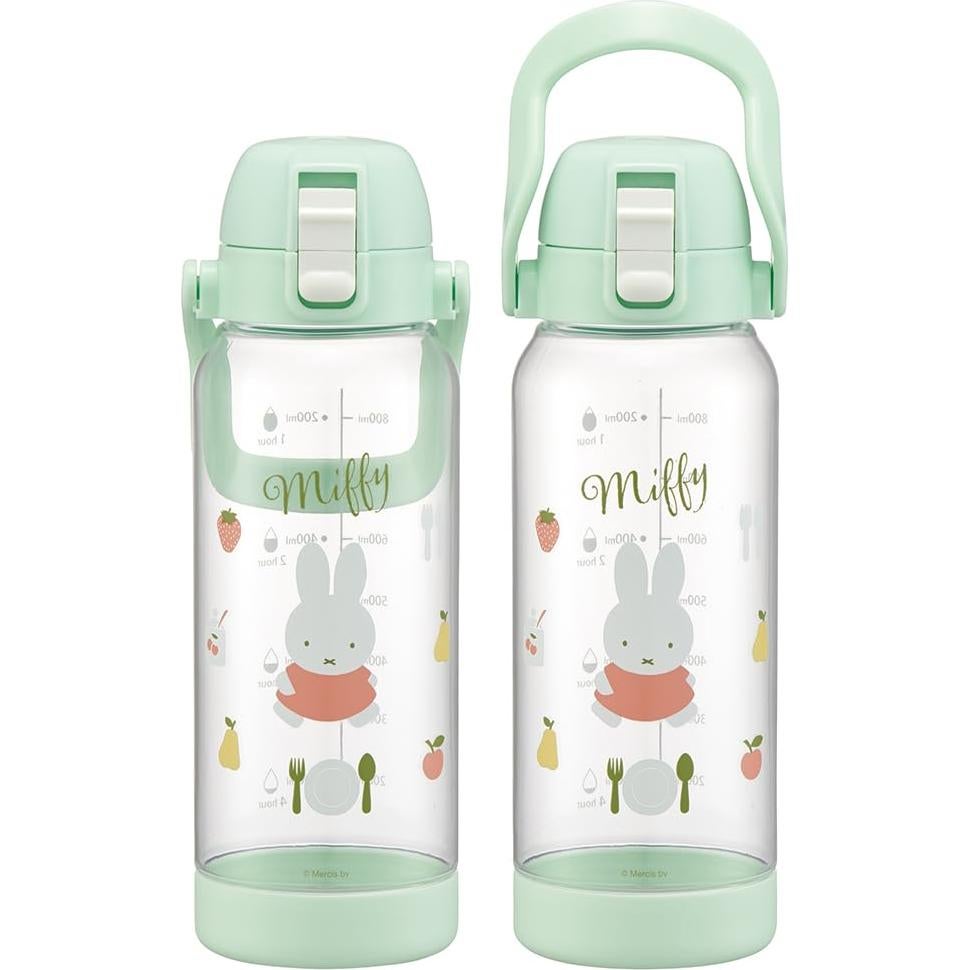 Botella de Agua Skater Miffy 1L con Asa y Tapa de Presión