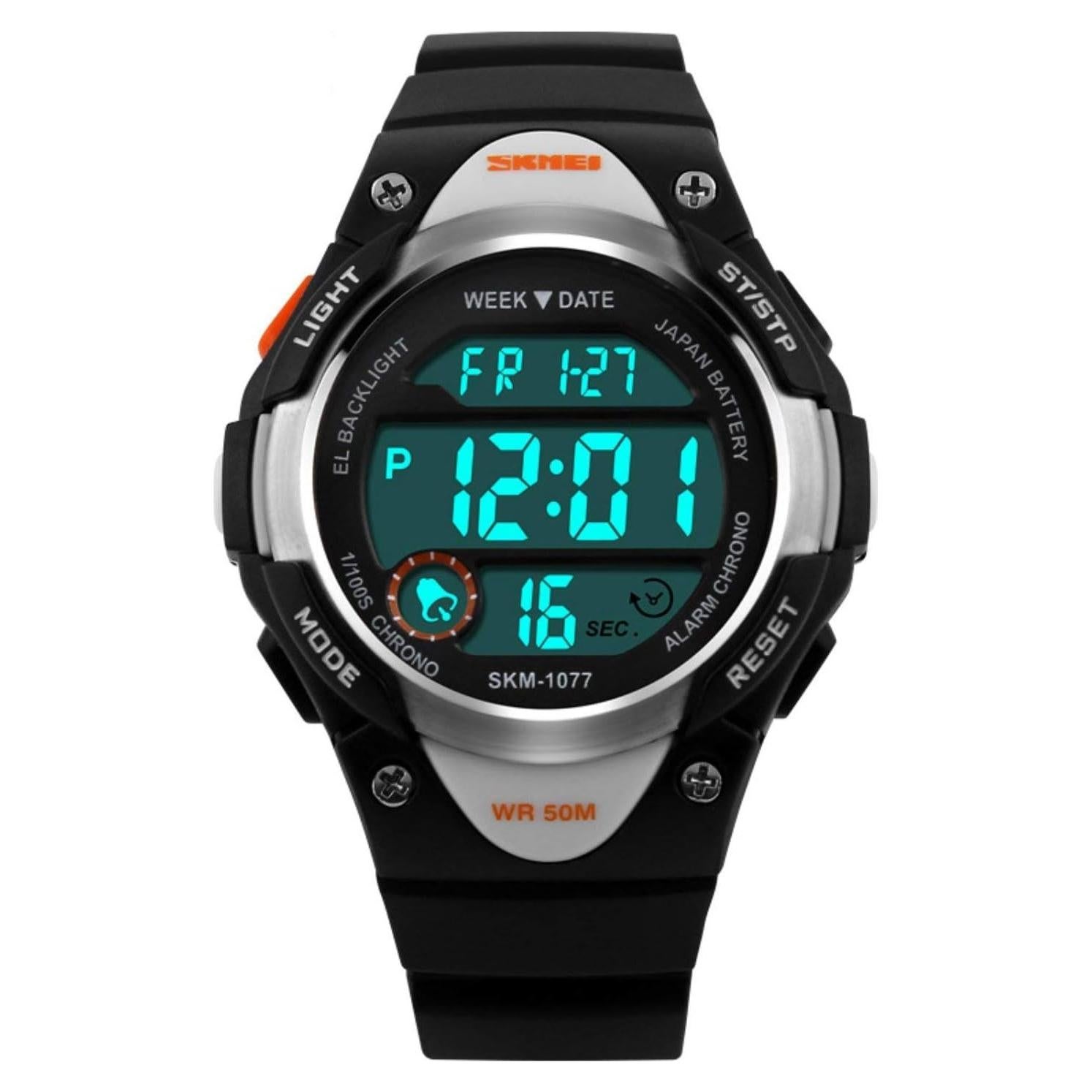 Reloj Digital Deportivo Cofuo CF-1077 Negro Impermeable