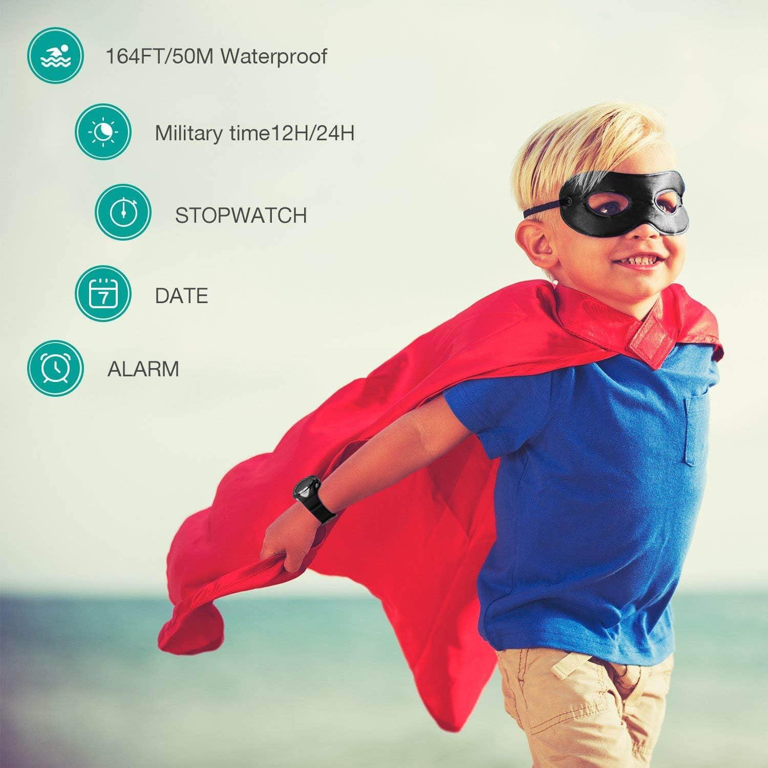 Reloj Digital Deportivo Cofuo CF-1077 Negro Impermeable