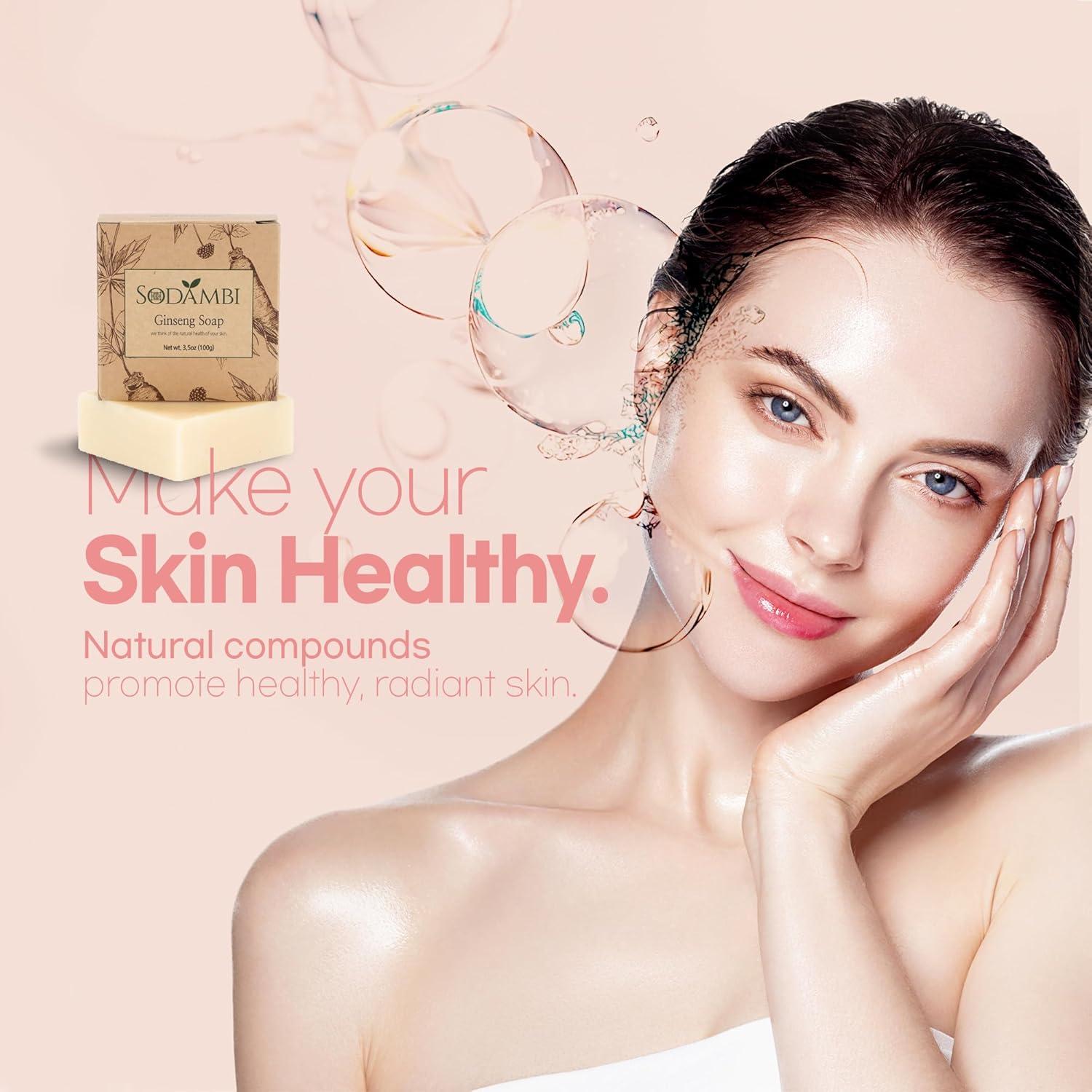 Jabón Artesanal de Ginseng Sodambi - Hidratante Natural 92g