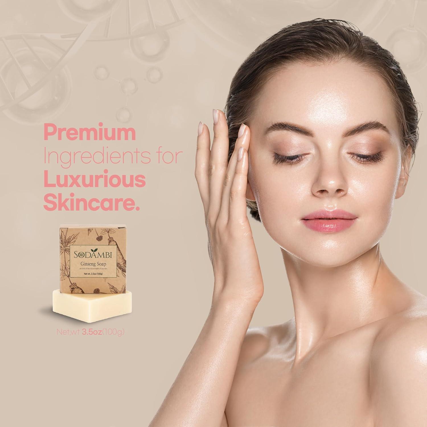 Jabón Artesanal de Ginseng Sodambi - Hidratante Natural 92g