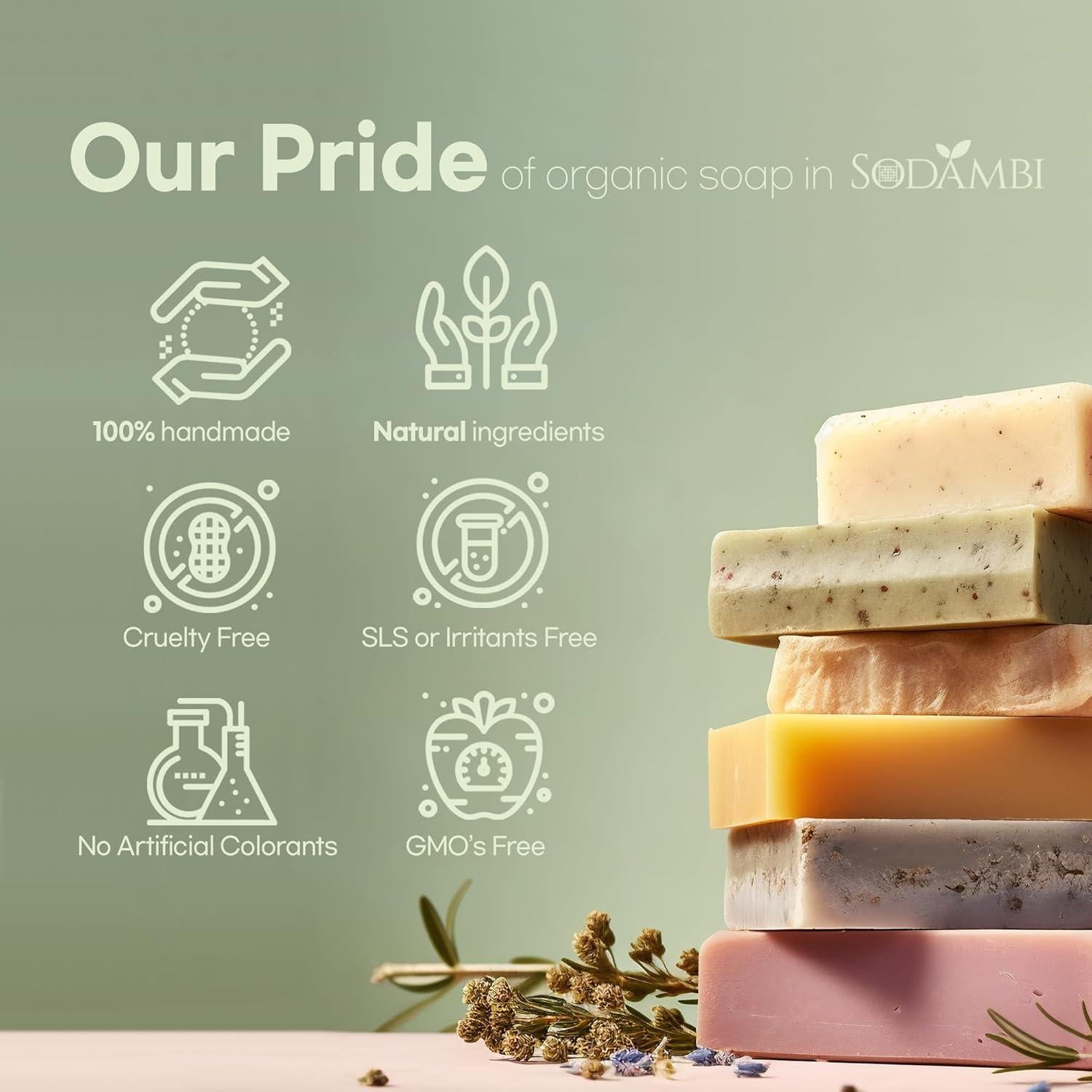 Jabón Artesanal de Ginseng Sodambi - Hidratante Natural 92g