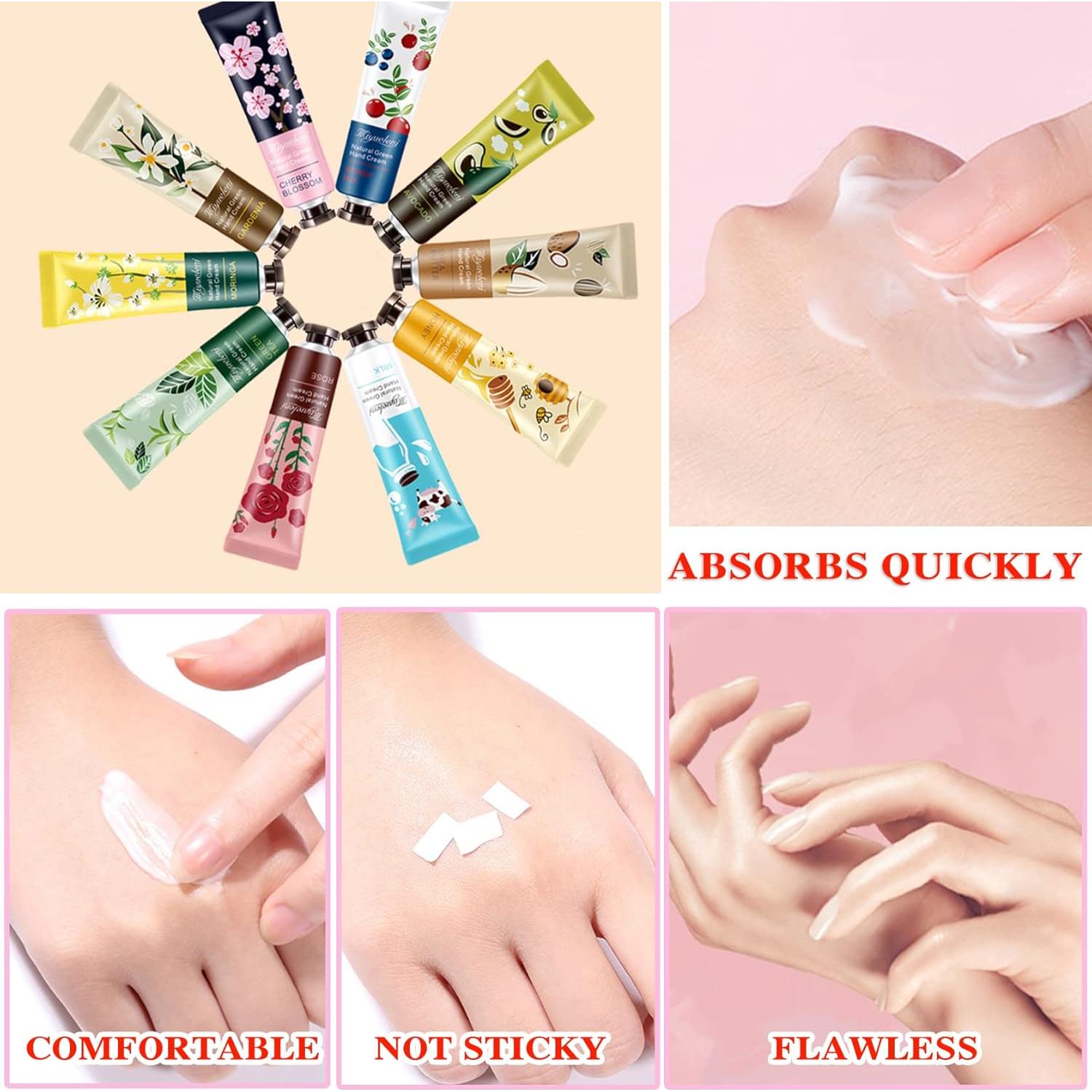 Set de 10 Crema de Manos Hidratante LZYLLS 30ml Viaje