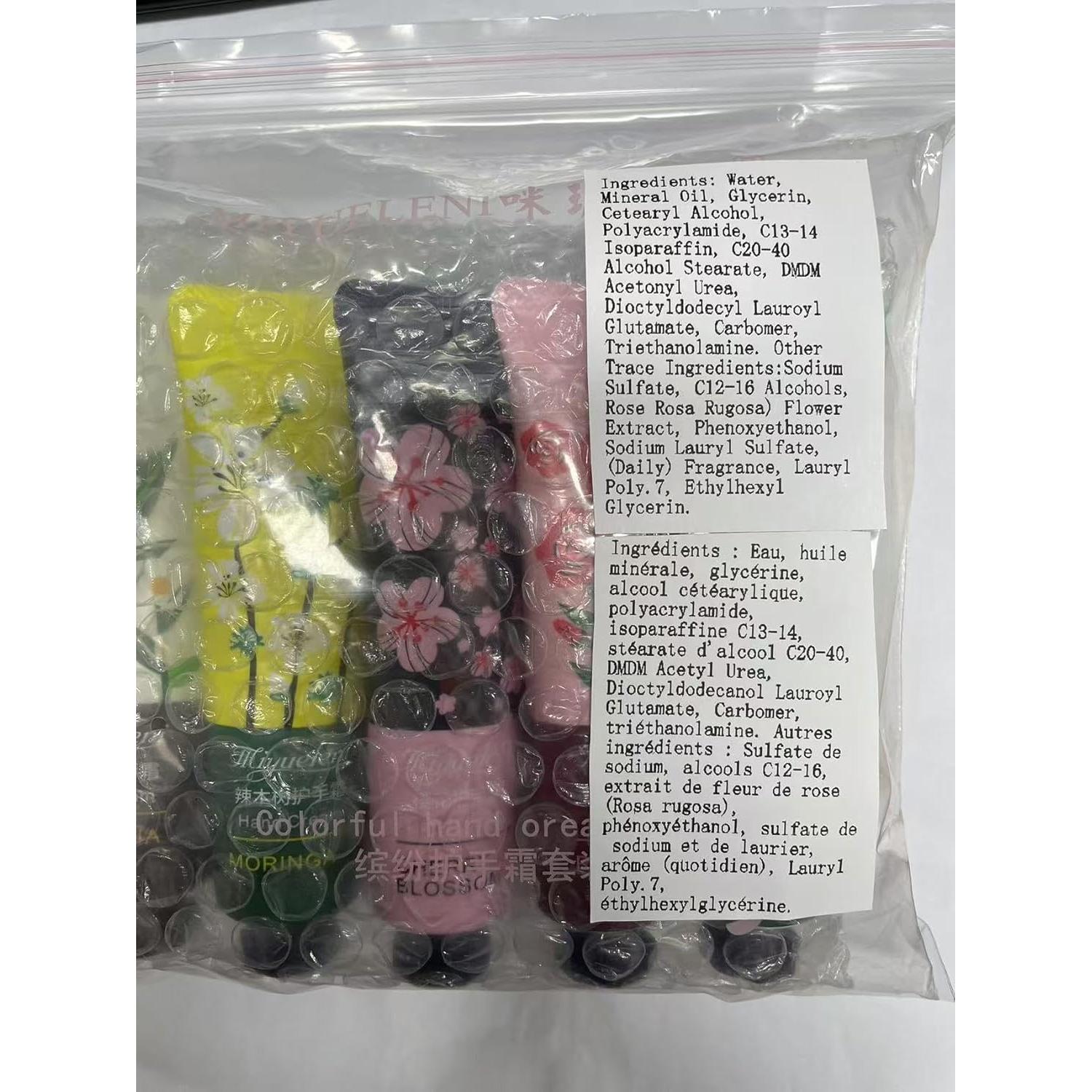 Set de 10 Crema de Manos Hidratante LZYLLS 30ml Viaje