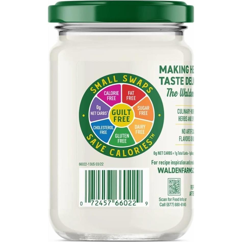 Mayonesa Walden Farms Increíble Dulce y Ácida 340 g