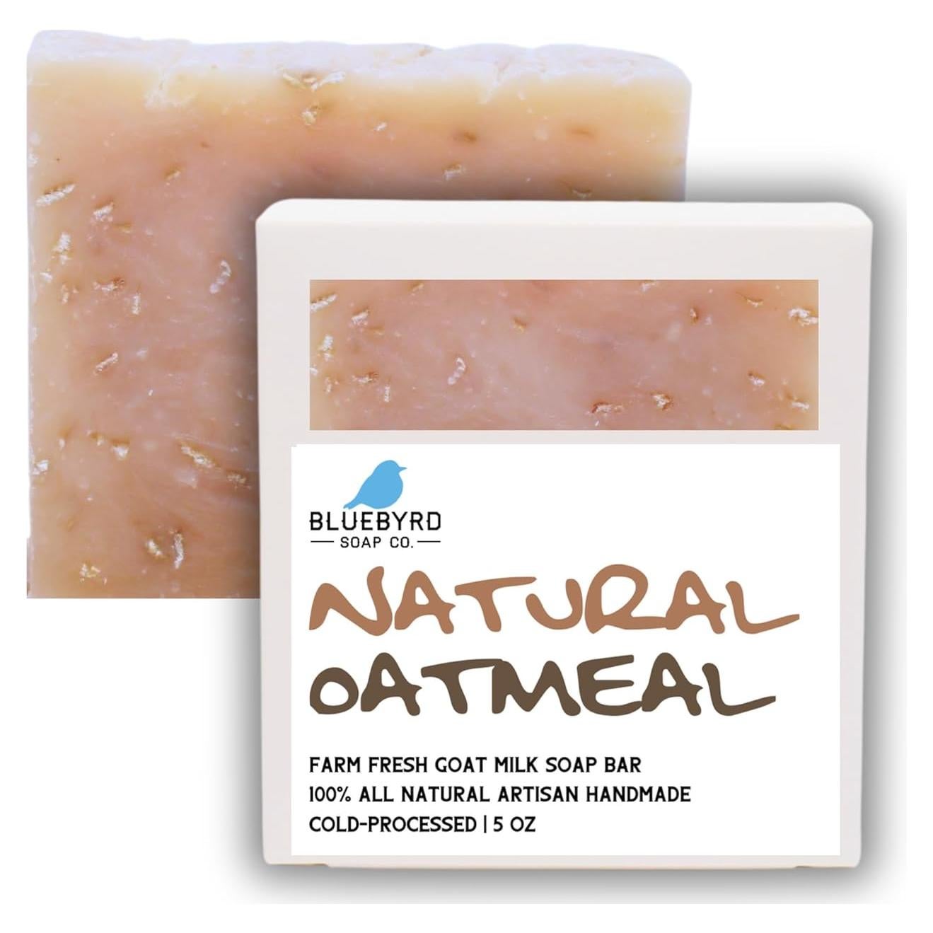 Jabón de Avena Natural Bluebyrd 141.75g - Sin Fragancia