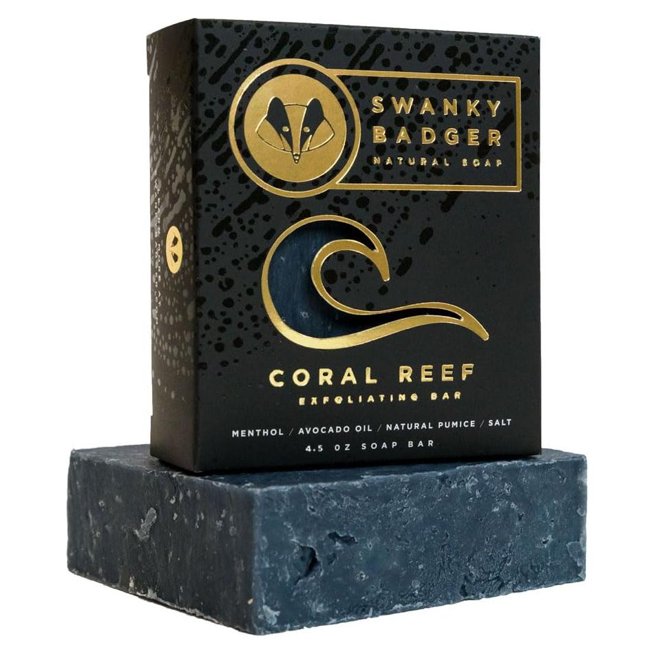 Jabón Natural Swanky Badger Arrecife de Coral 127g