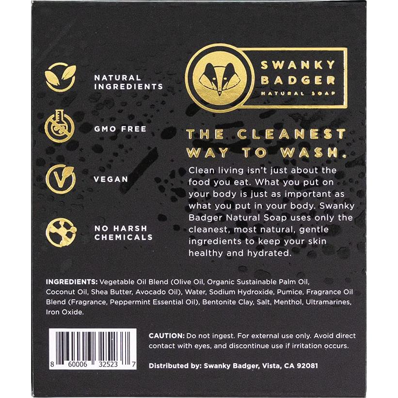Jabón Natural Swanky Badger Arrecife de Coral 127g