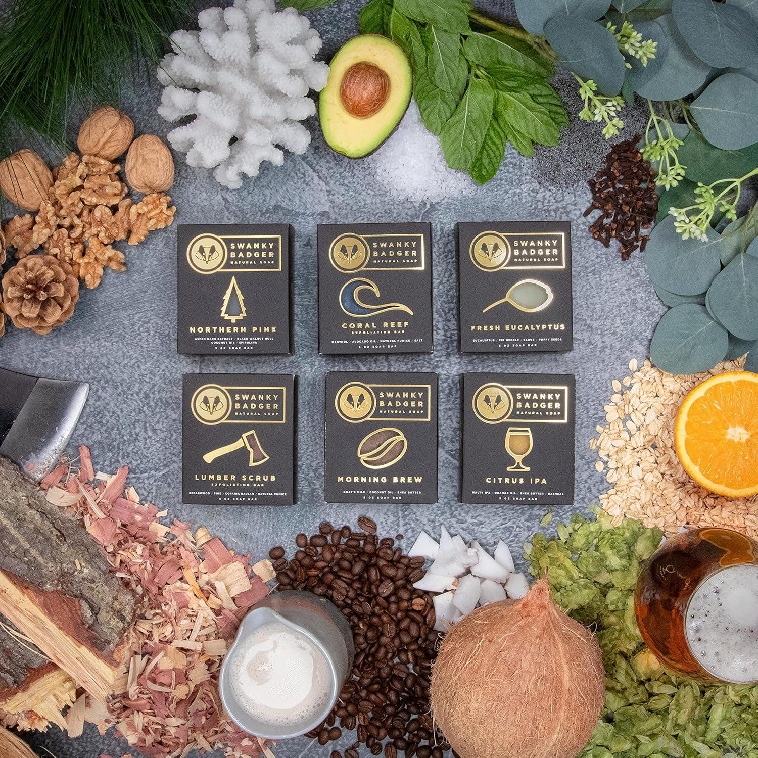 Jabón Natural Swanky Badger Arrecife de Coral 127g