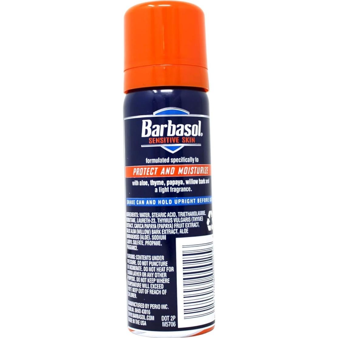 Crema de Afeitar Barbasol Piel Sensible 56.7g - Paquete de 36