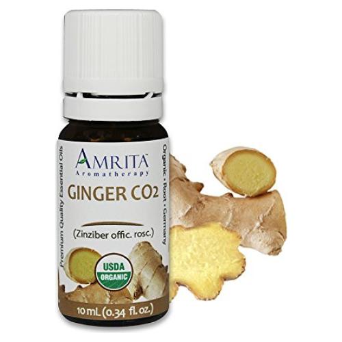 Aceite Esencial de Jengibre Orgánico Amrita 10ML Puro y Terapéutico
