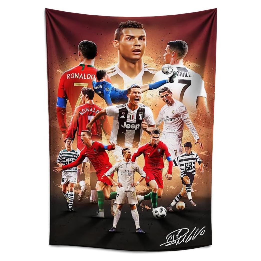 Tapiz de Pared Cristiano Ronaldo 71x100 cm Decoración Infantil