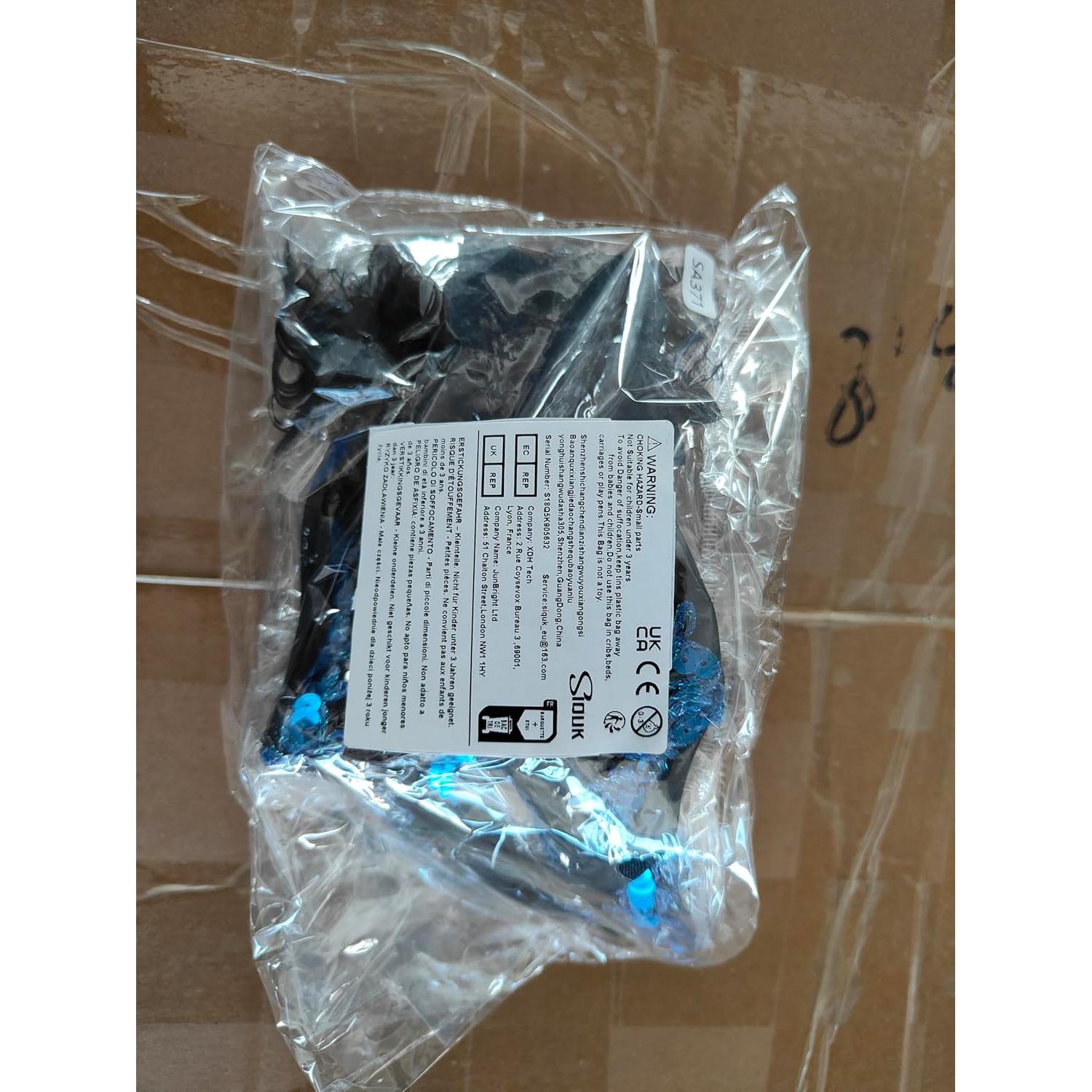 Conjunto de Máscaras de Fiesta para Parejas SIQUK - Negro y Azul