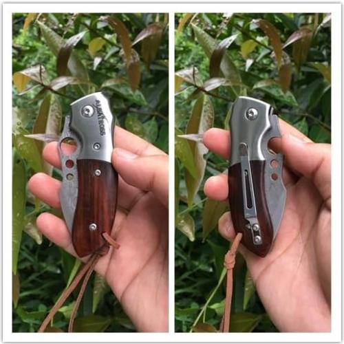 Cuchillo Plegable EDC ALBATROSS HGDK007 Acero Damasco 66mm