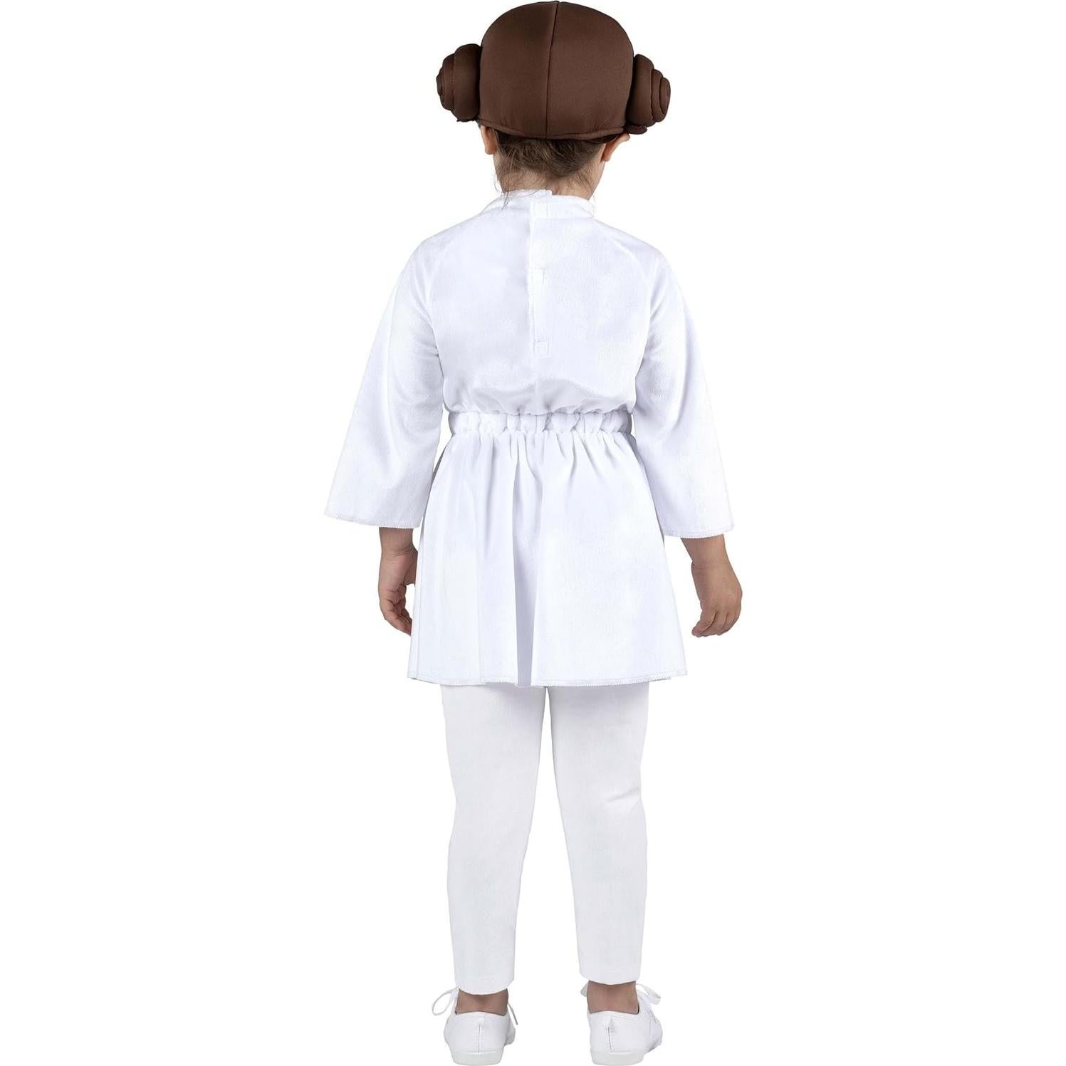 Disfraz Princesa Leia Niña Pequeña Star Wars - Vestido y Tocado