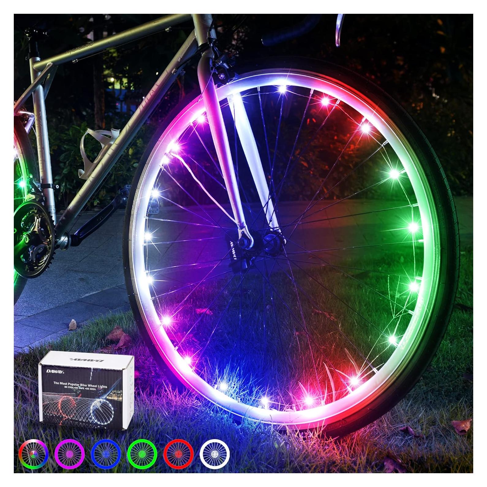 Luces LED para Ruedas de Bicicleta DAWAY A01 - 7 Colores