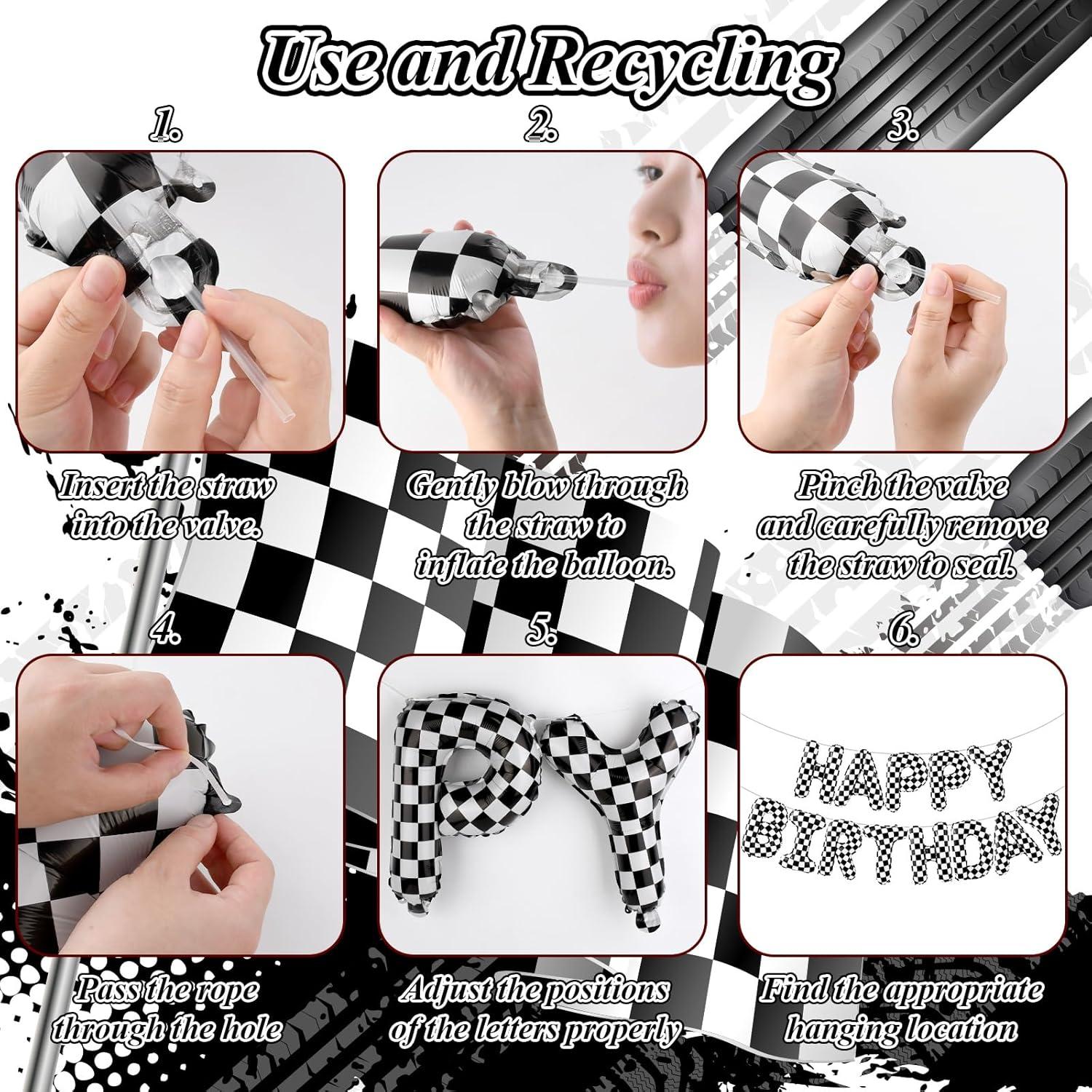 Banner Cumpleaños Feliz Coches de Carreras AXBMM 3.66m